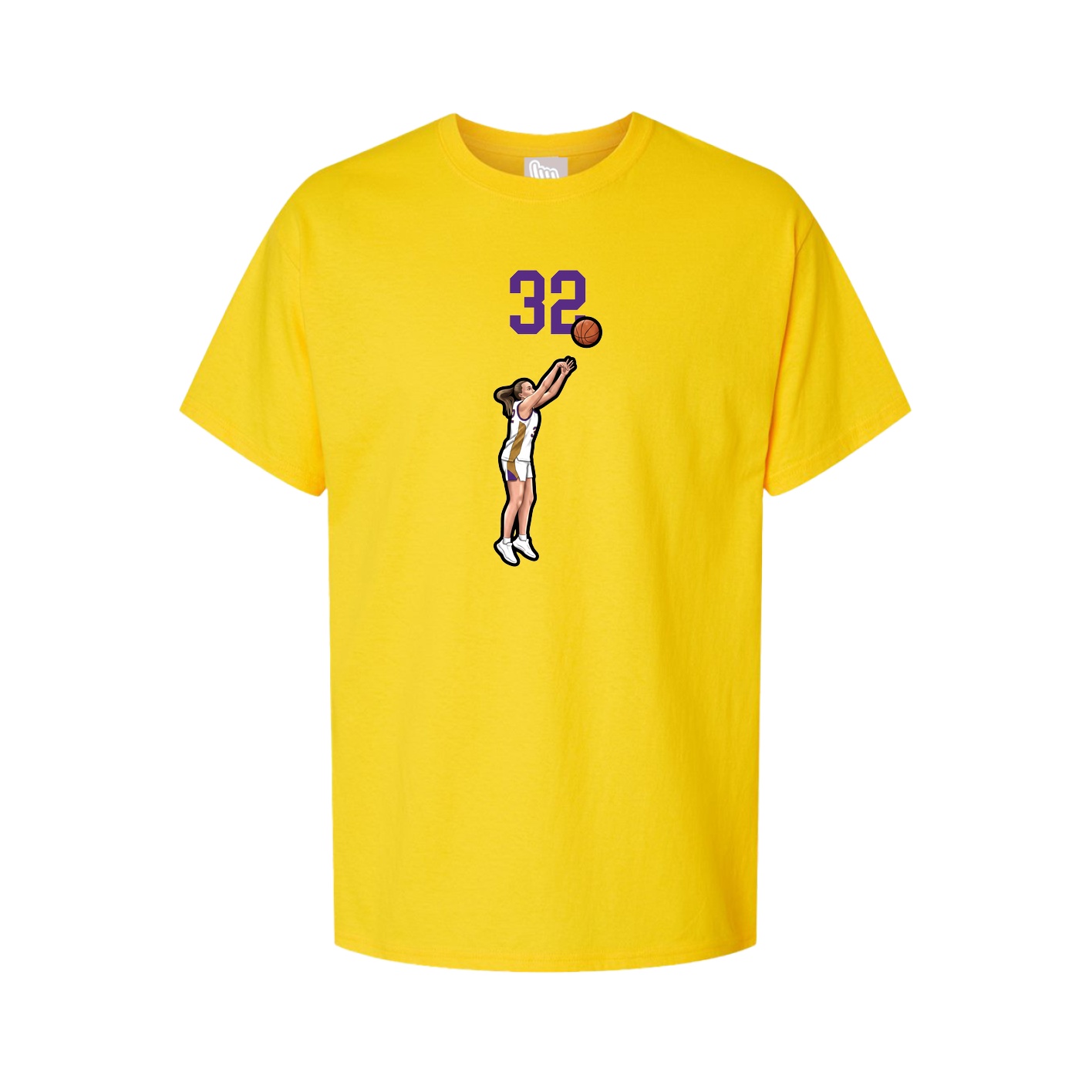 Youth Tee — Number Top in Gold