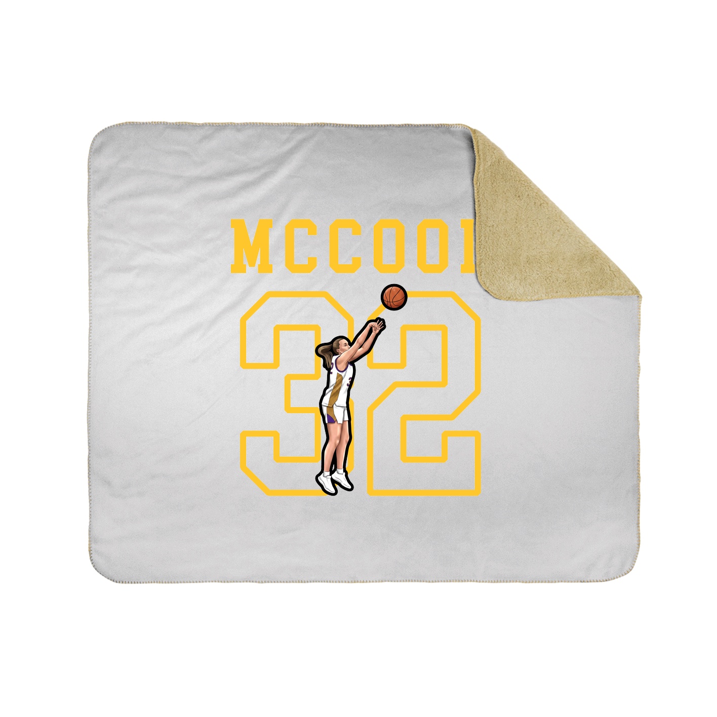 Throw Blanket — Shirsey in White