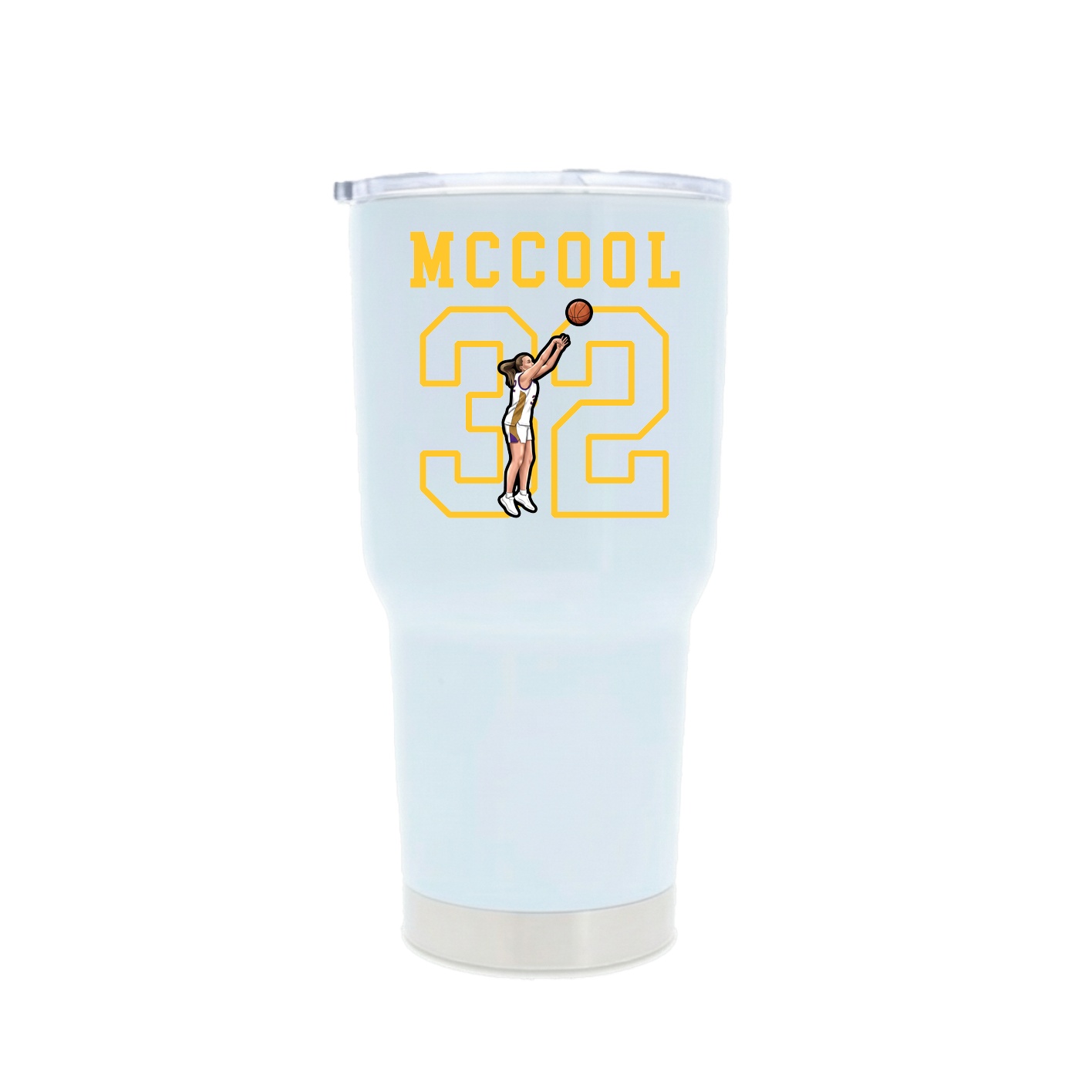 30oz Stainless Steel Tumbler — Shirsey in White