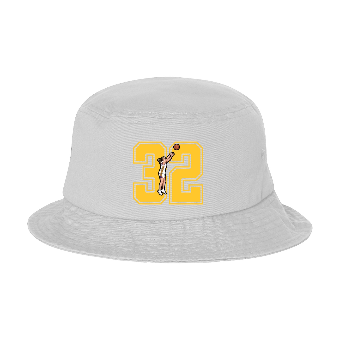 Bucket Cap — Number in White
