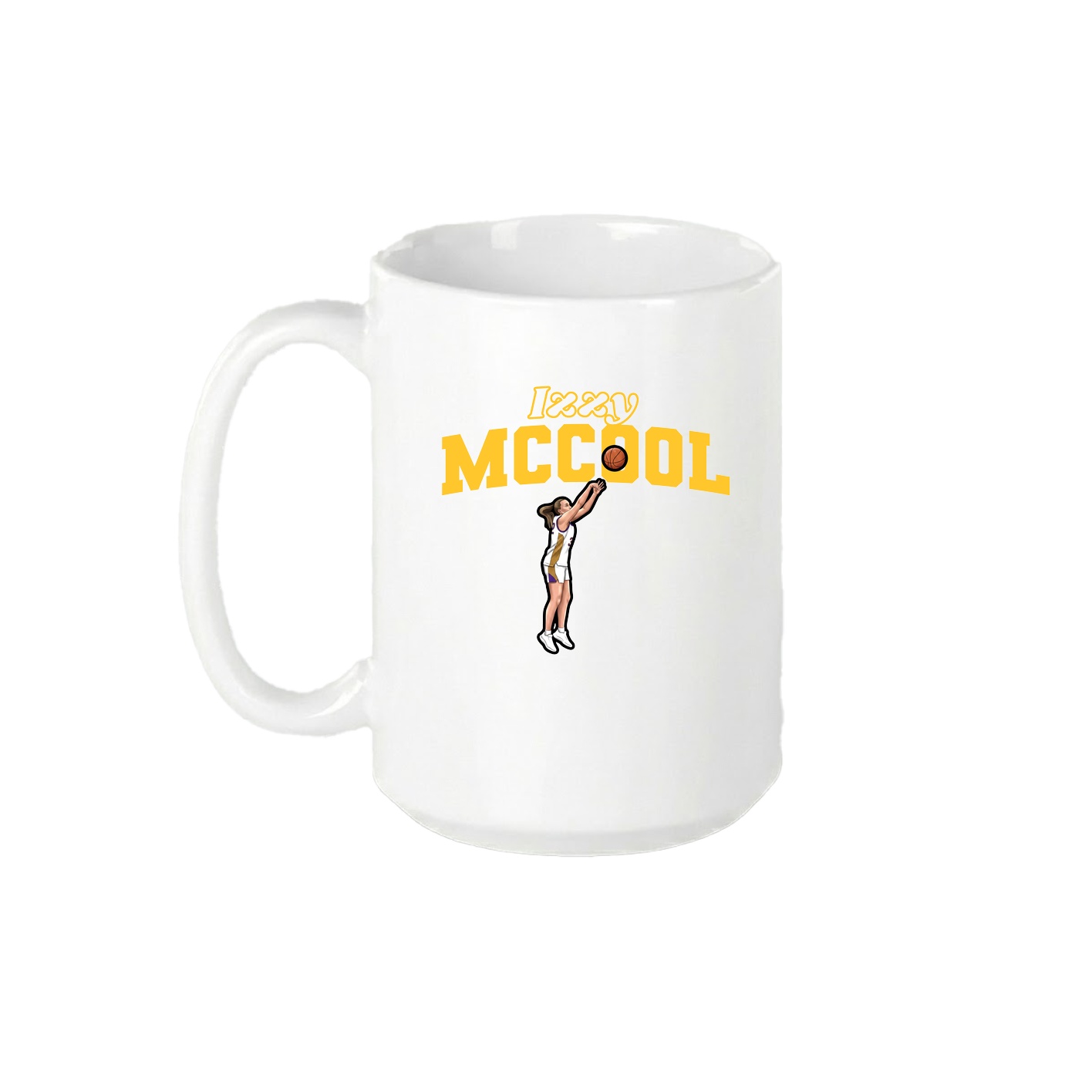 15oz Coffee Mug — Name Arch in White