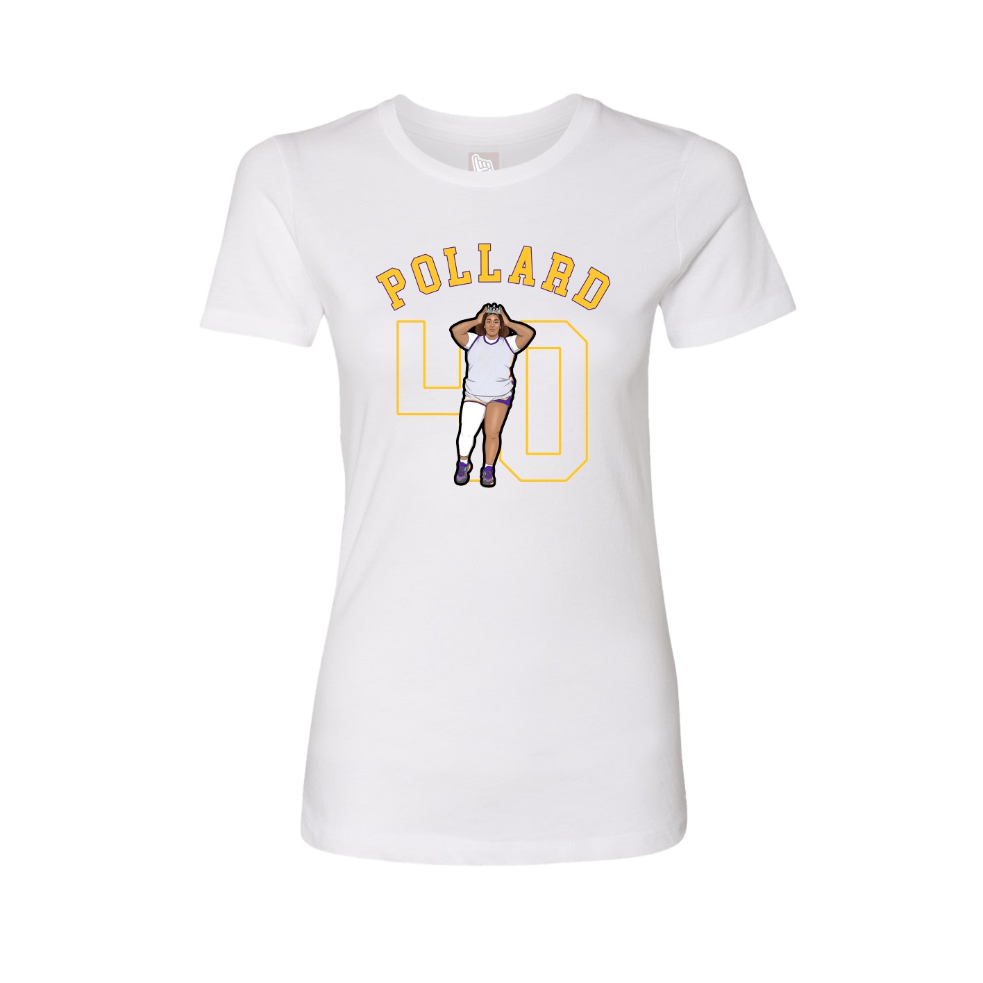 Fitted Women's Tee — Shirsey Arch in White