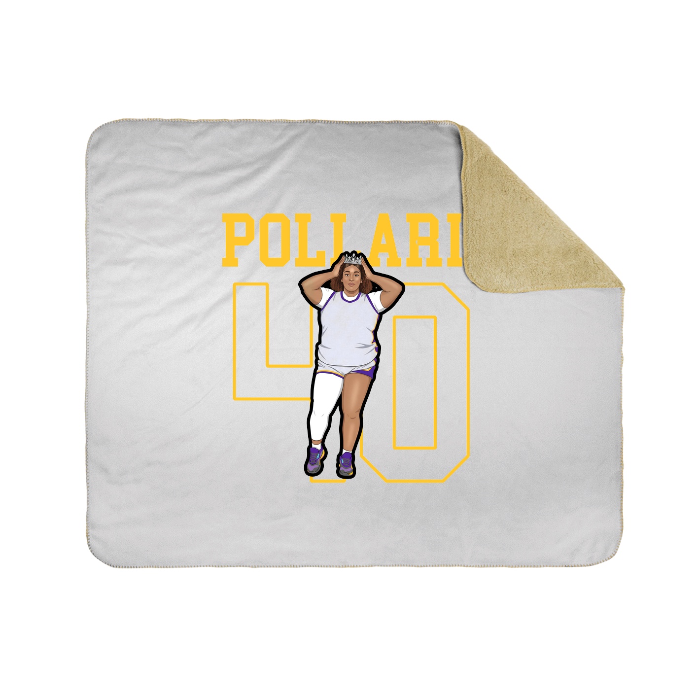 Throw Blanket — Shirsey in White