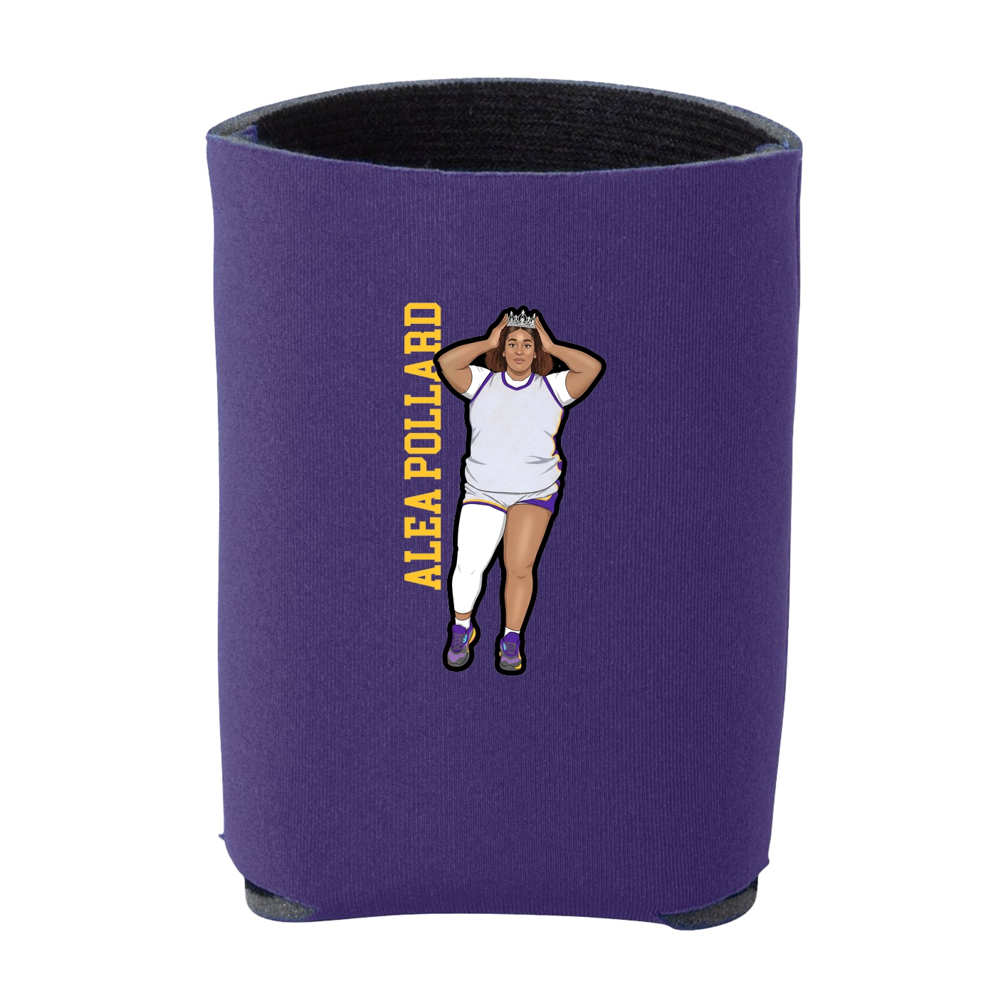 Can Holder — Name Vertical in Purple