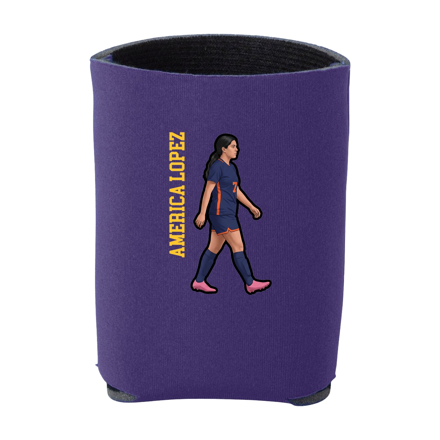 Can Holder — Name Vertical in Purple