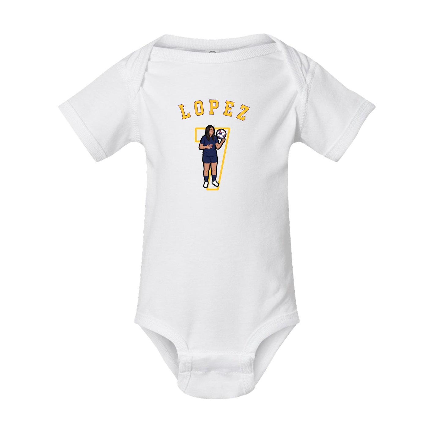 Baby Onesie — Shirsey Arch in White