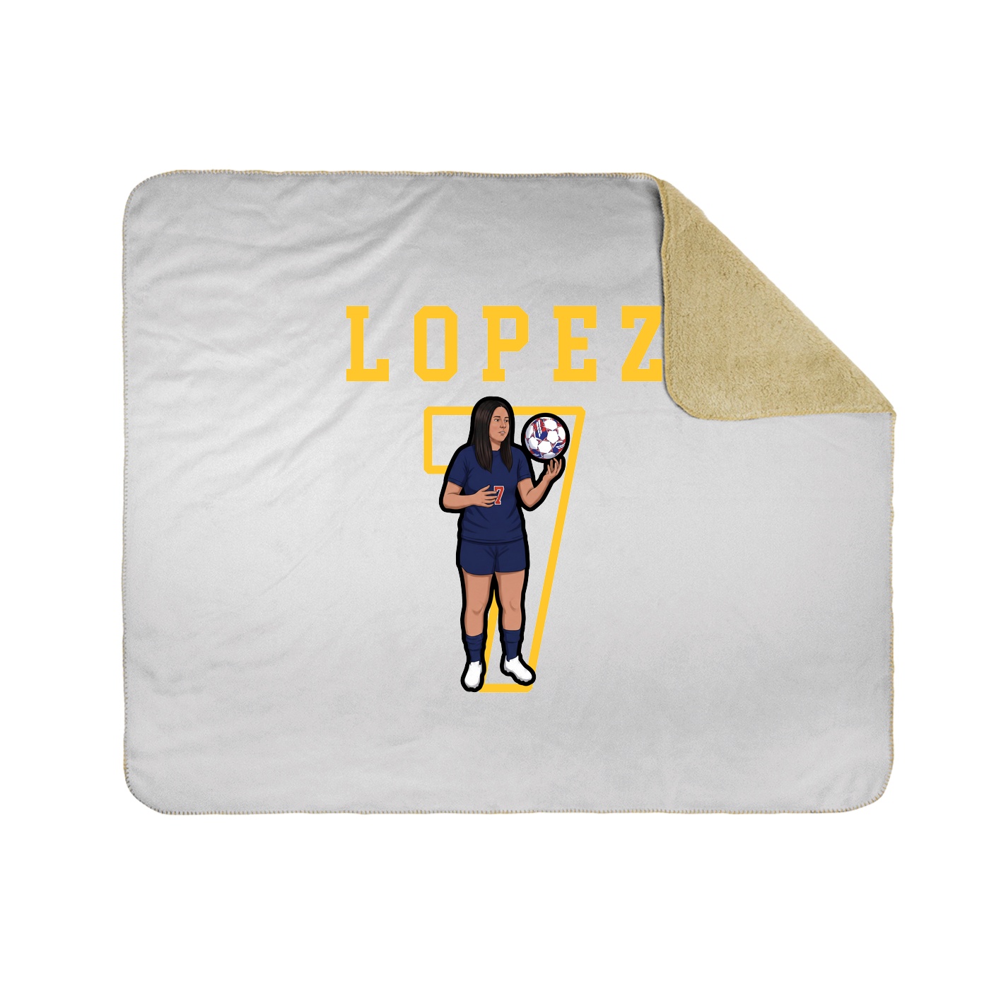 Throw Blanket — Shirsey in White