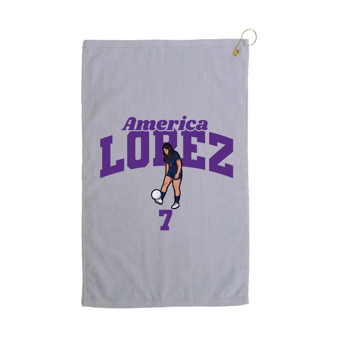 Golf Towel — Signature Arch in Grey