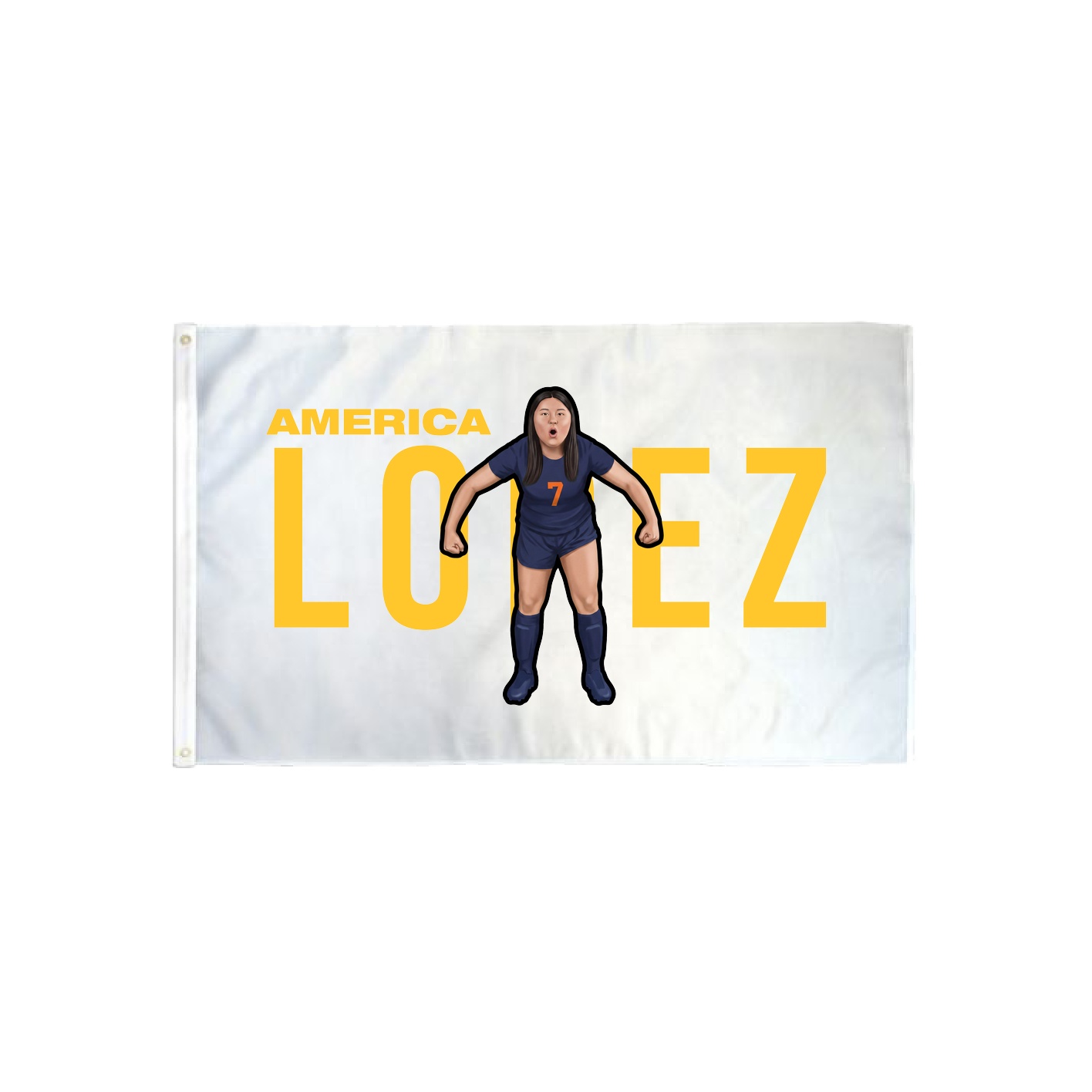3x5 Flag — Player Name in Classic