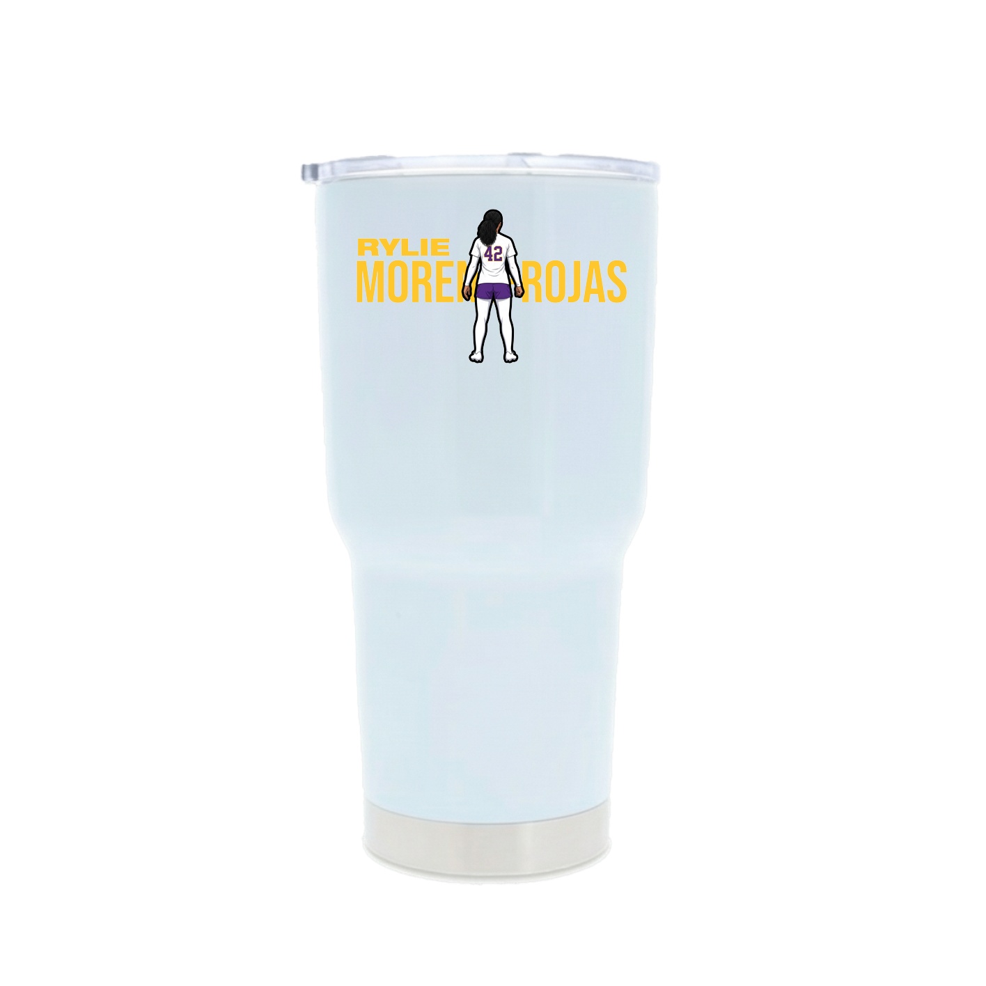 30oz Stainless Steel Tumbler — Player Name in White