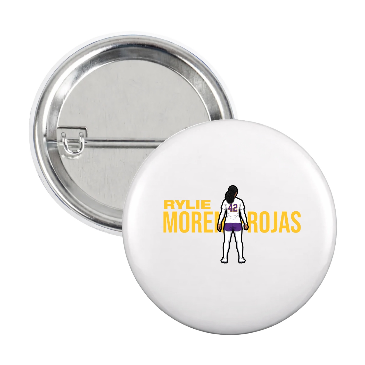 Game Day Button — Player Name in White