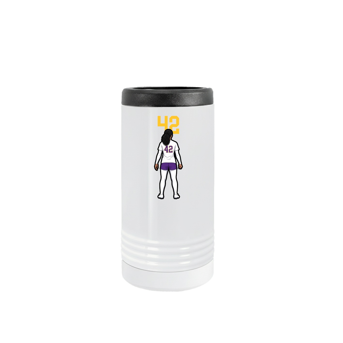 Slim Beverage Holder — Number Top in White