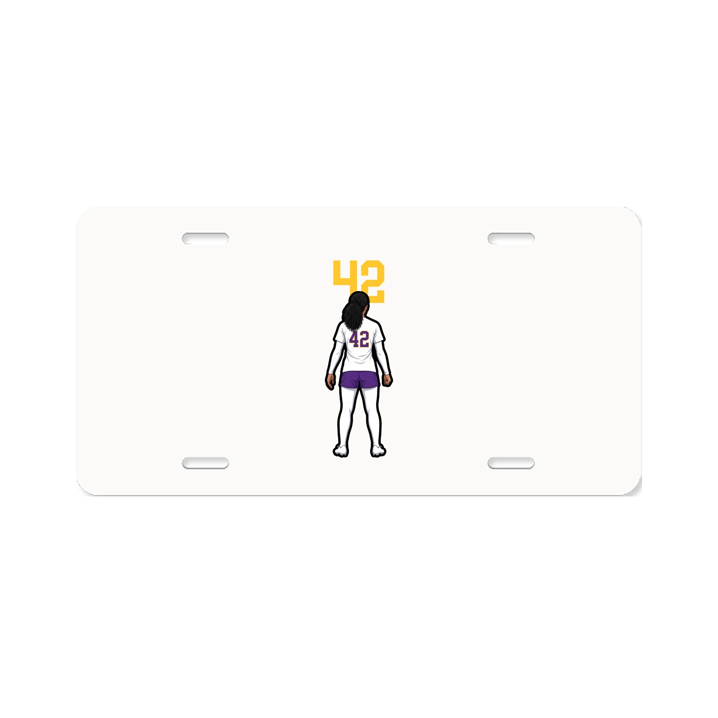 License Plate — Number Top in Classic