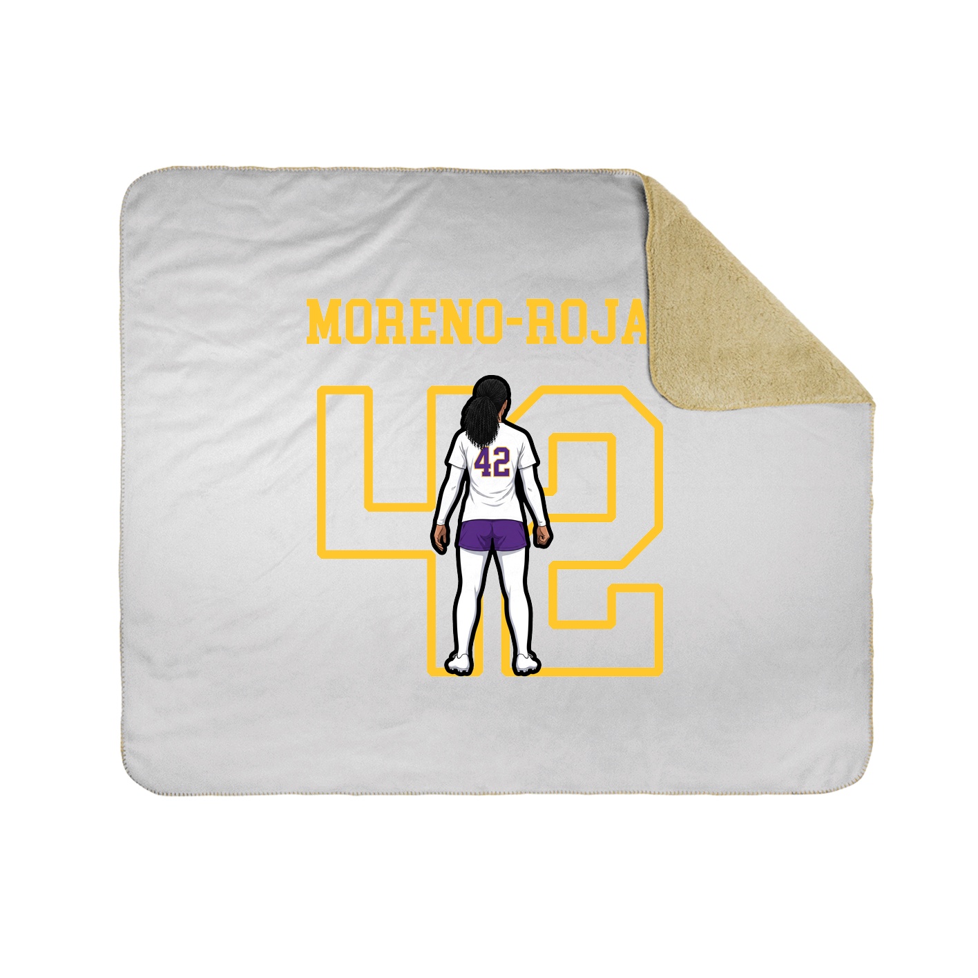 Throw Blanket — Shirsey in White
