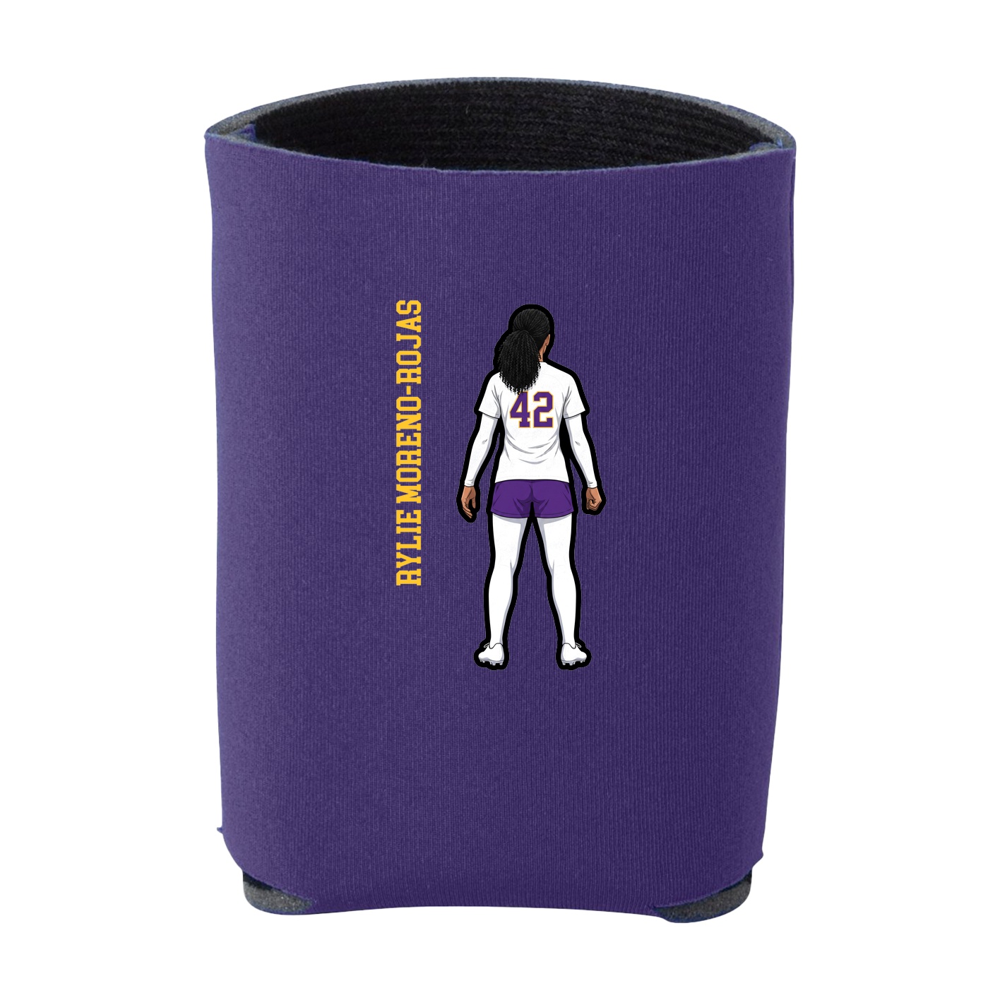 Can Holder — Name Vertical in Purple
