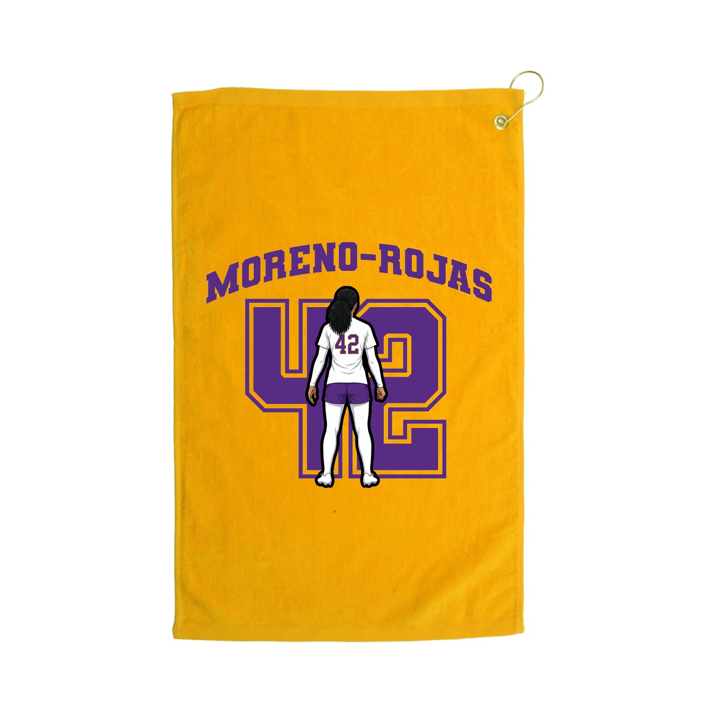 Golf Towel — Number in Gold
