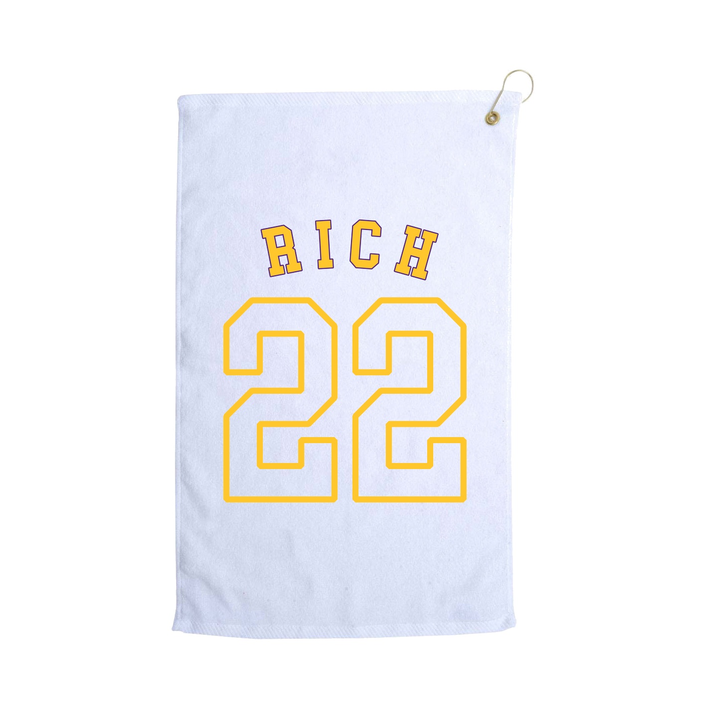 Golf Towel — Shirsey Arch in White