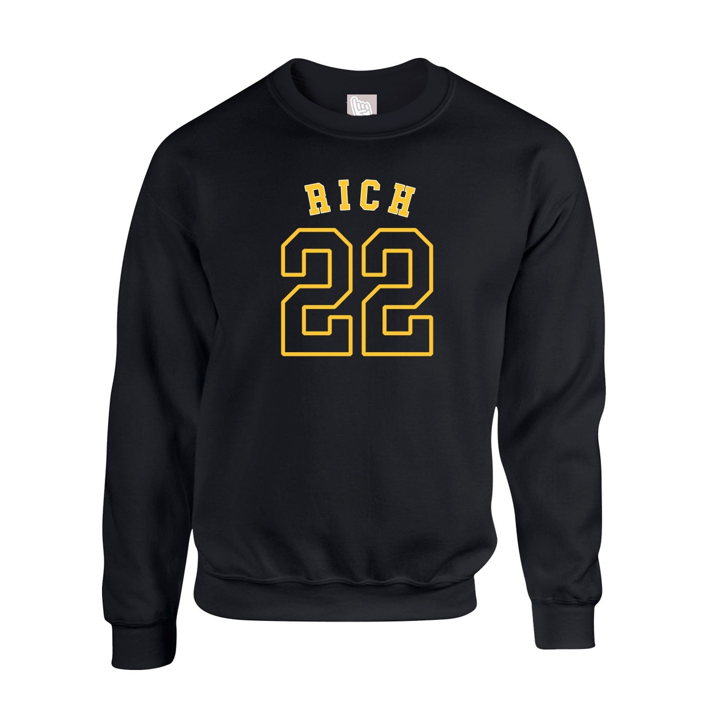 Fleece Crew — Shirsey Arch in Black