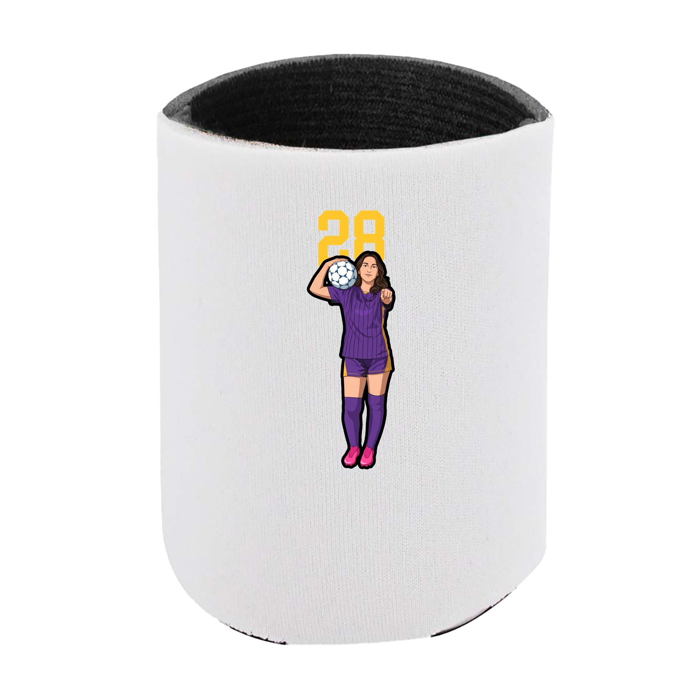 Can Holder — Number Top in White