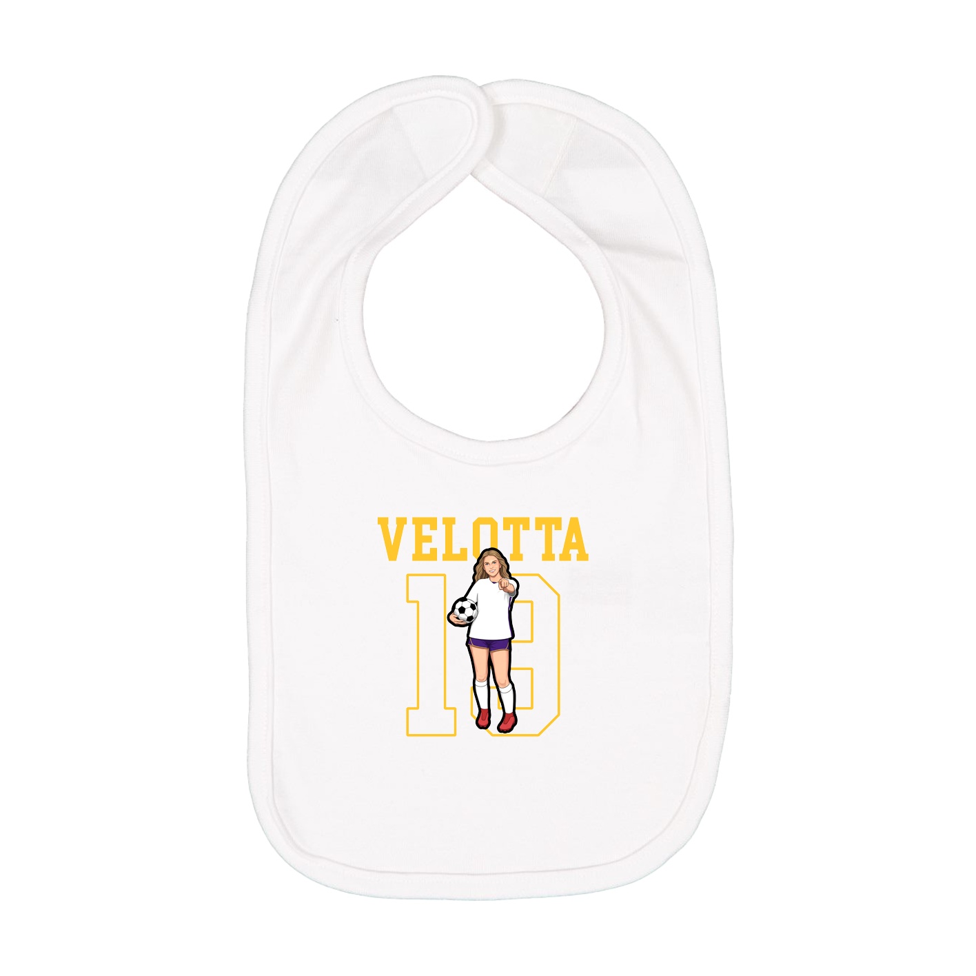 Infant Bib — Shirsey in White