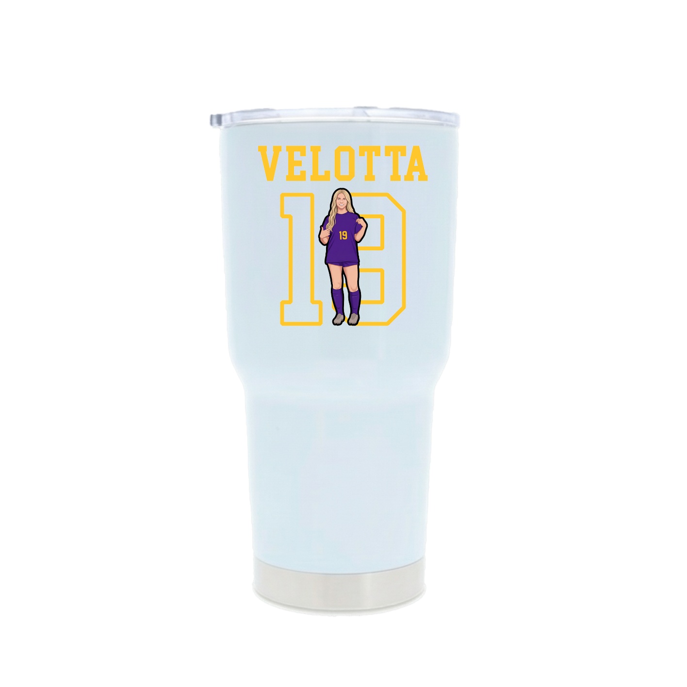 30oz Stainless Steel Tumbler — Shirsey in White
