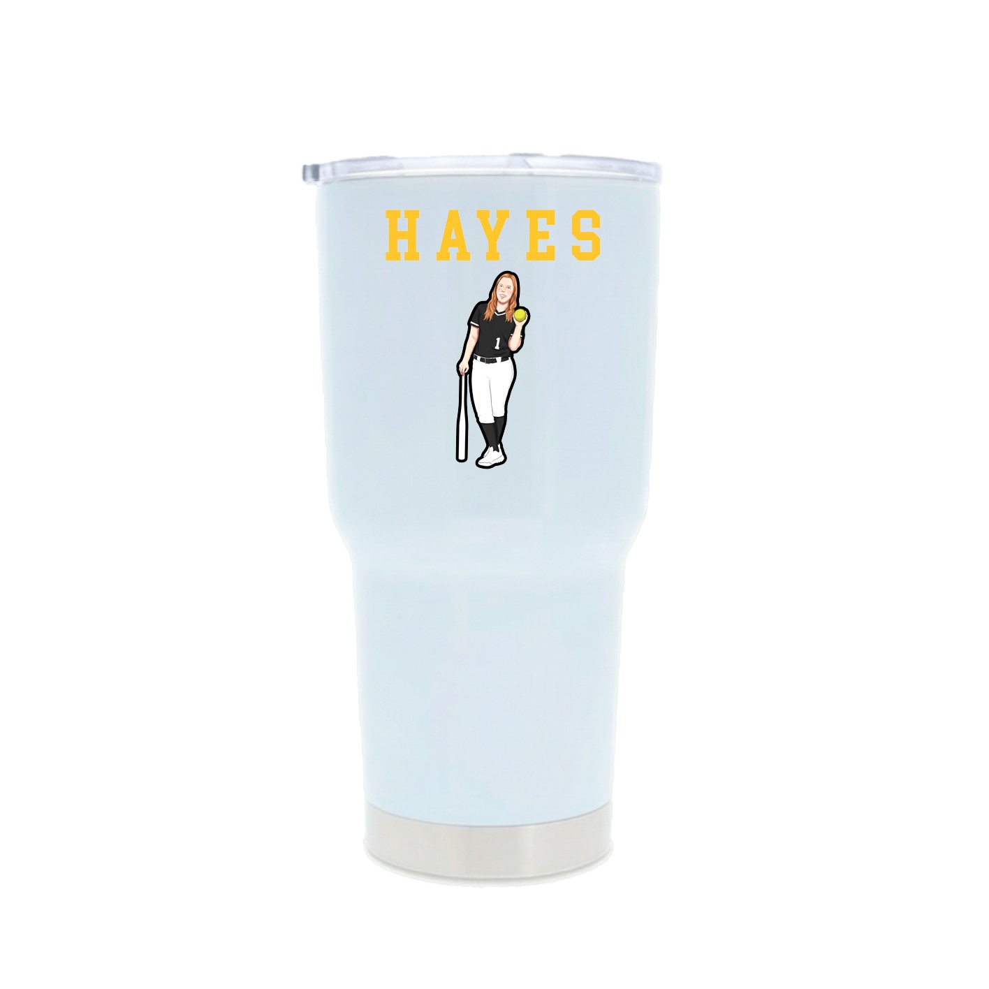 30oz Stainless Steel Tumbler — Shirsey in White