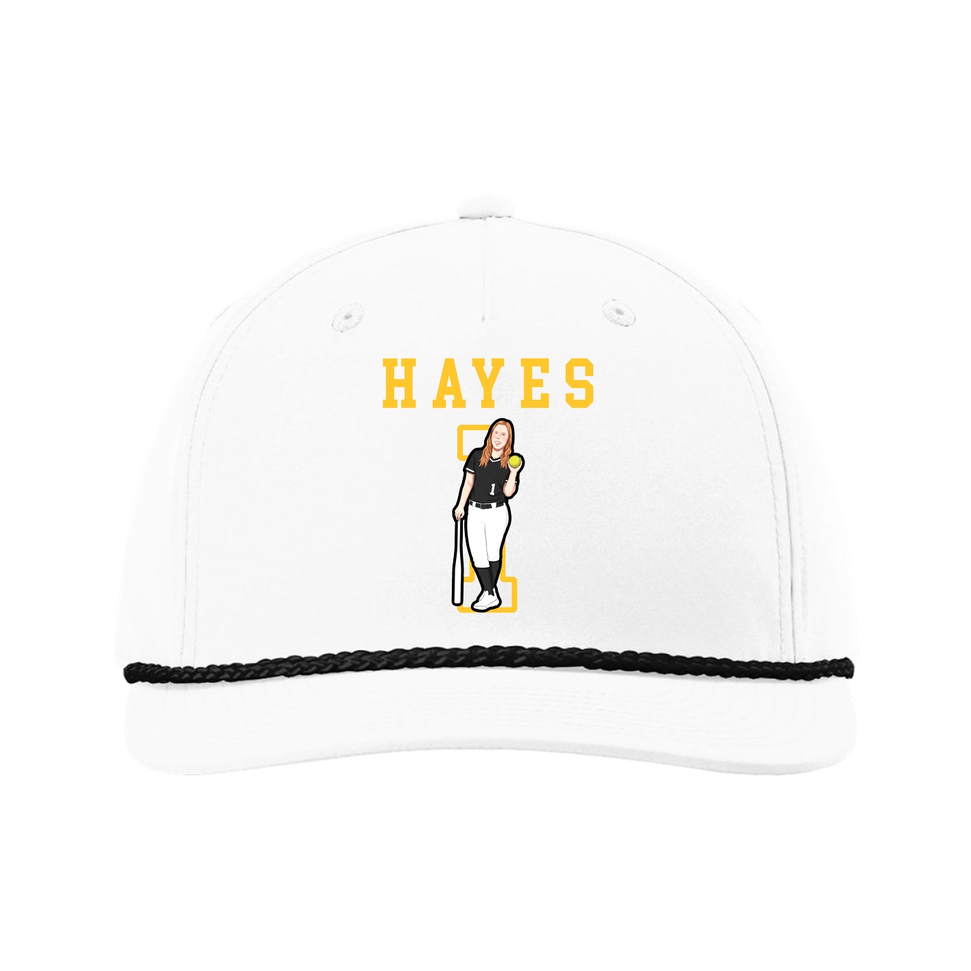 Five-Panel Classic Rope Cap — Shirsey in White