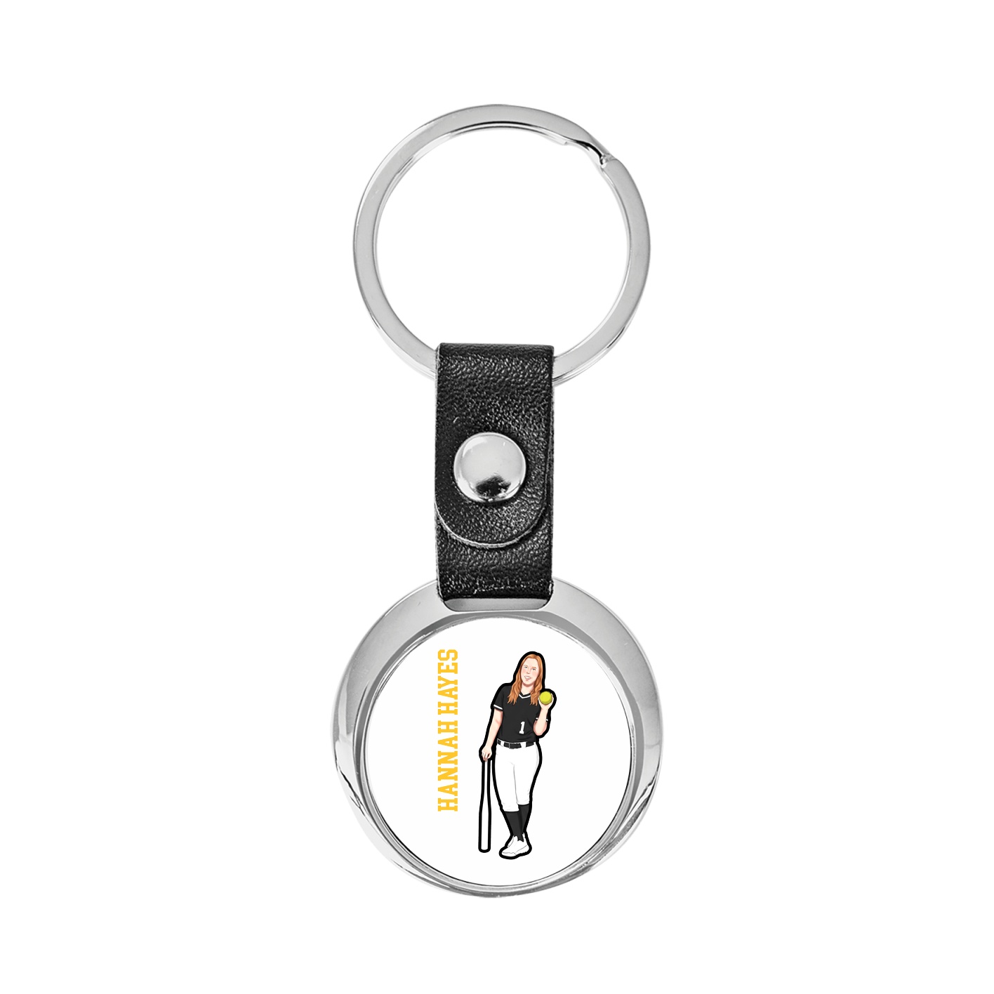 Key Chain — Name Vertical in Classic