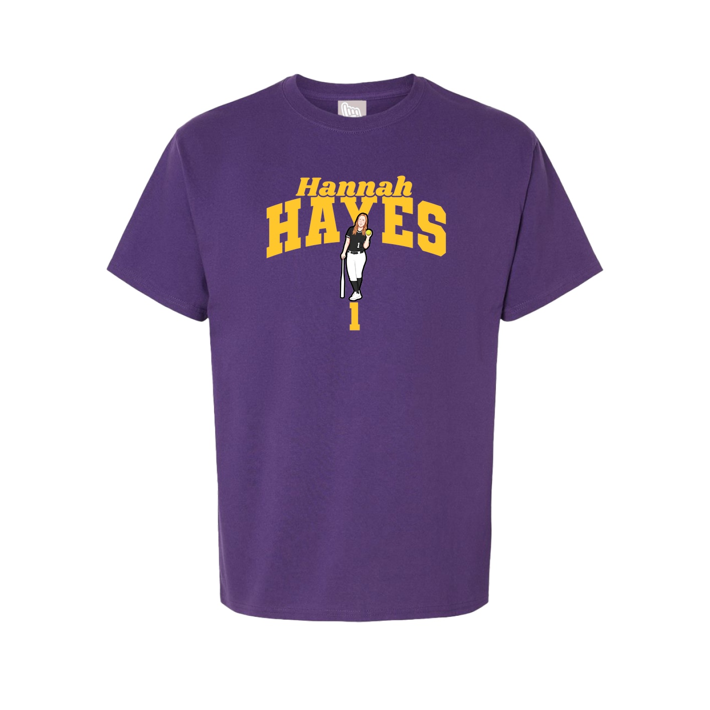 Youth Tee — Signature Arch in Purple