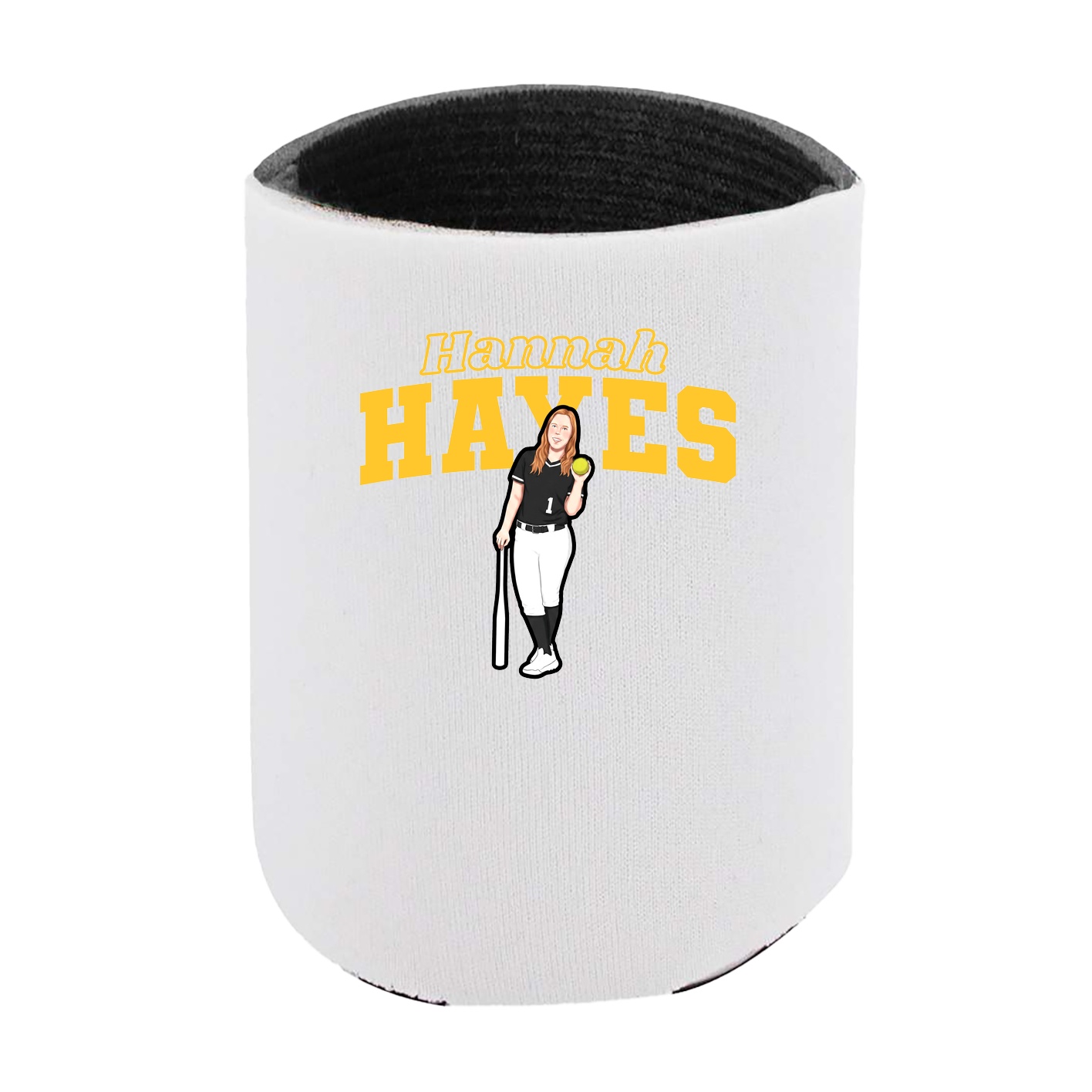 Can Holder — Name Arch in White
