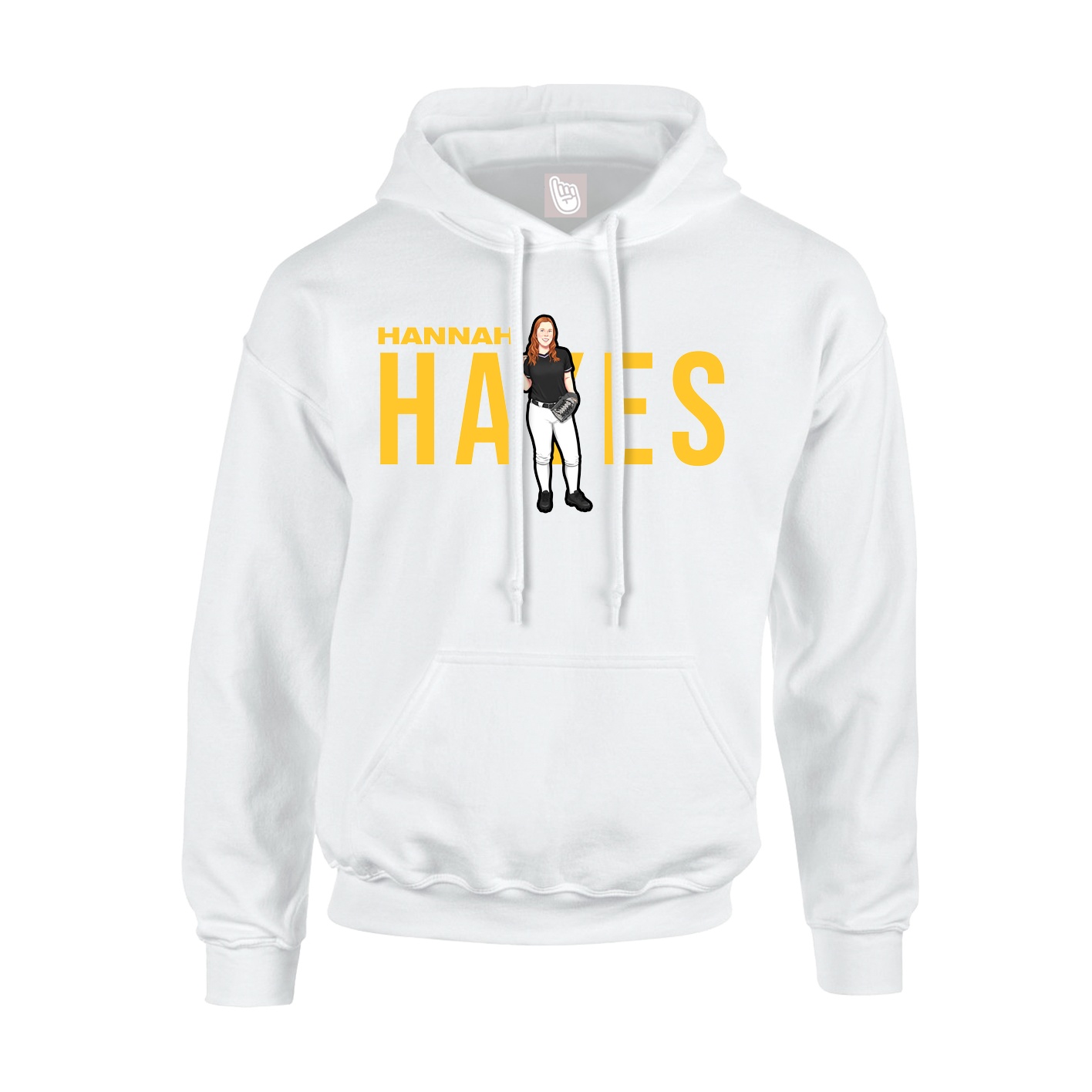 Hoodie — Player Name in White
