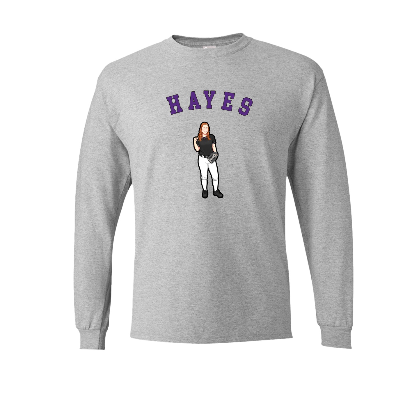 Long Sleeve Tee — Shirsey Arch in Grey