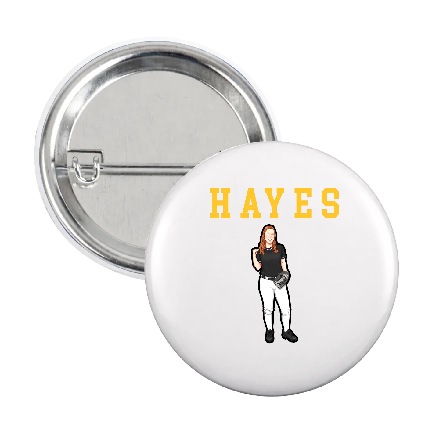Game Day Button — Shirsey in White