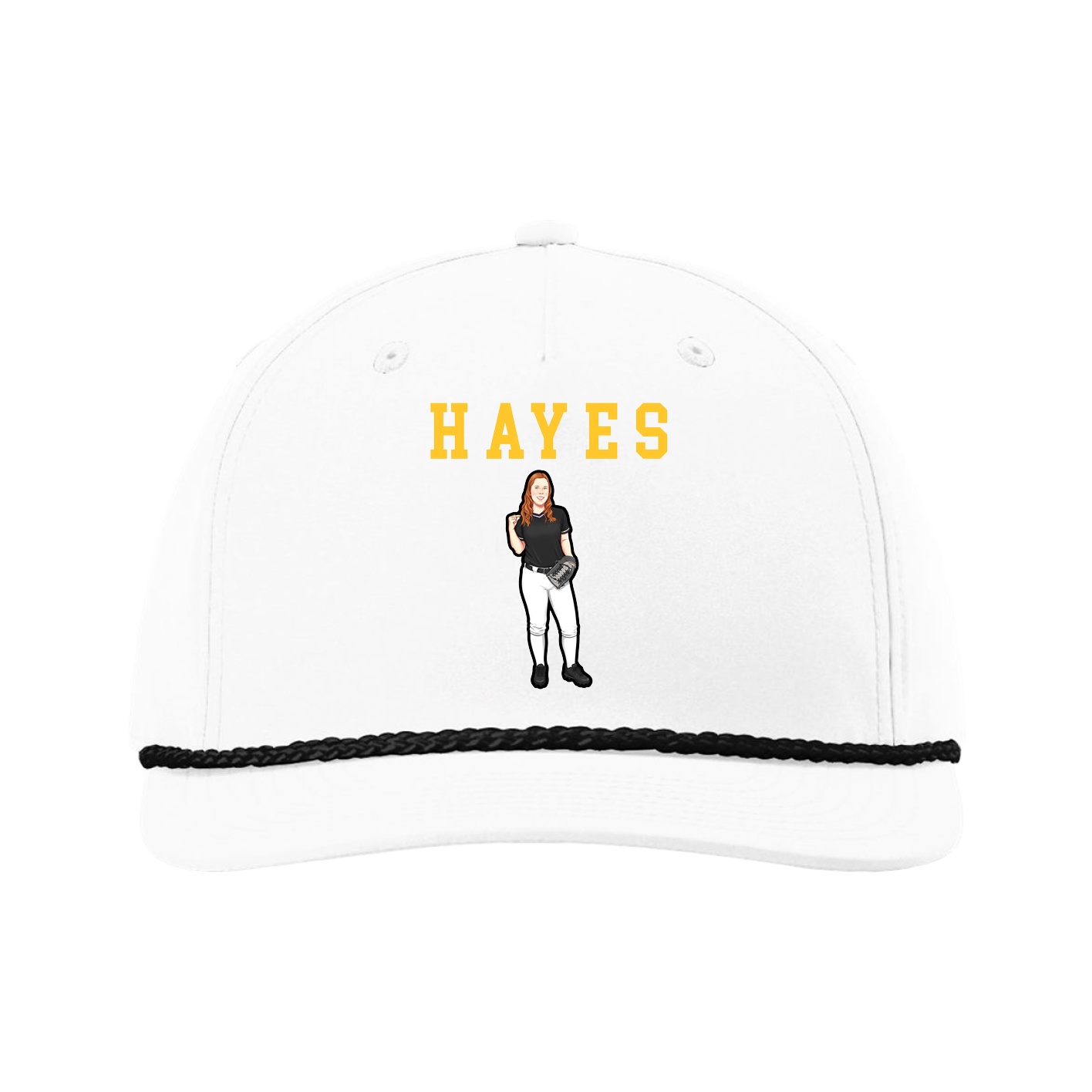 Five-Panel Classic Rope Cap — Shirsey in White