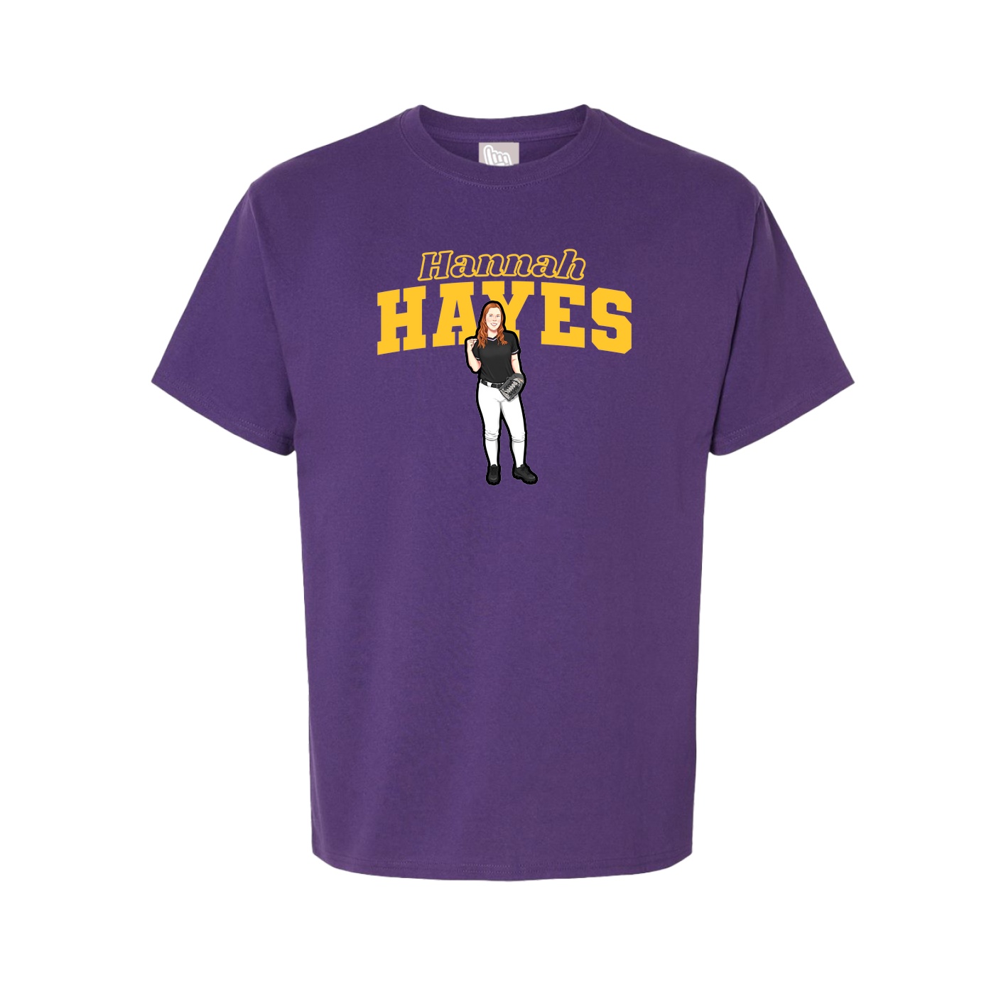 Tee — Name Arch in Purple