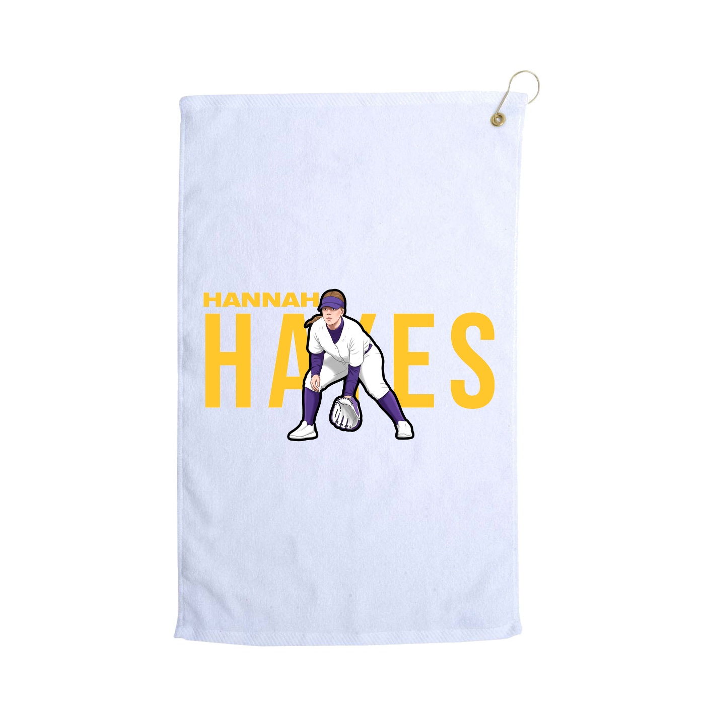 Golf Towel — Player Name in White