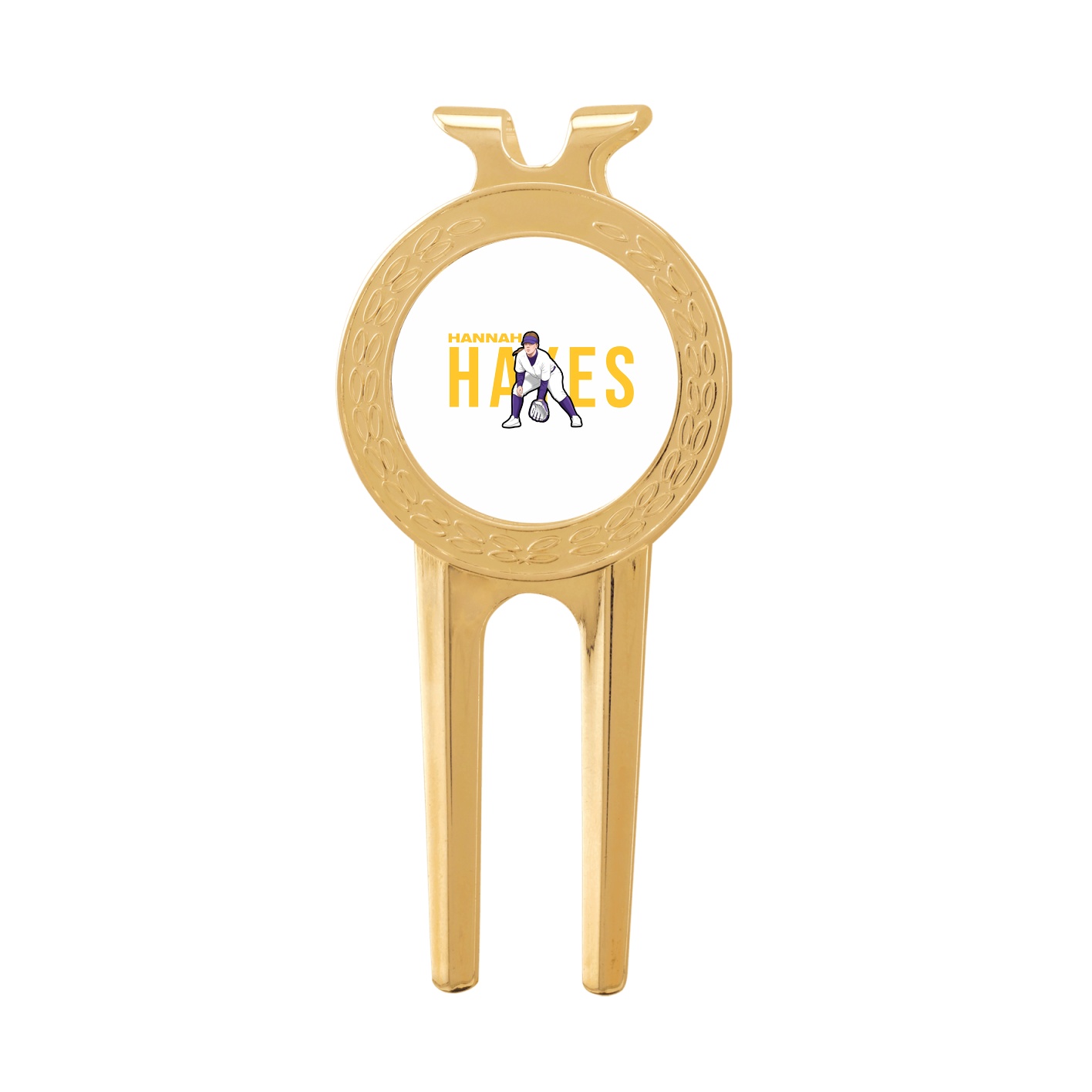 Divot Tool with Ball Marker — Player Name in Classic