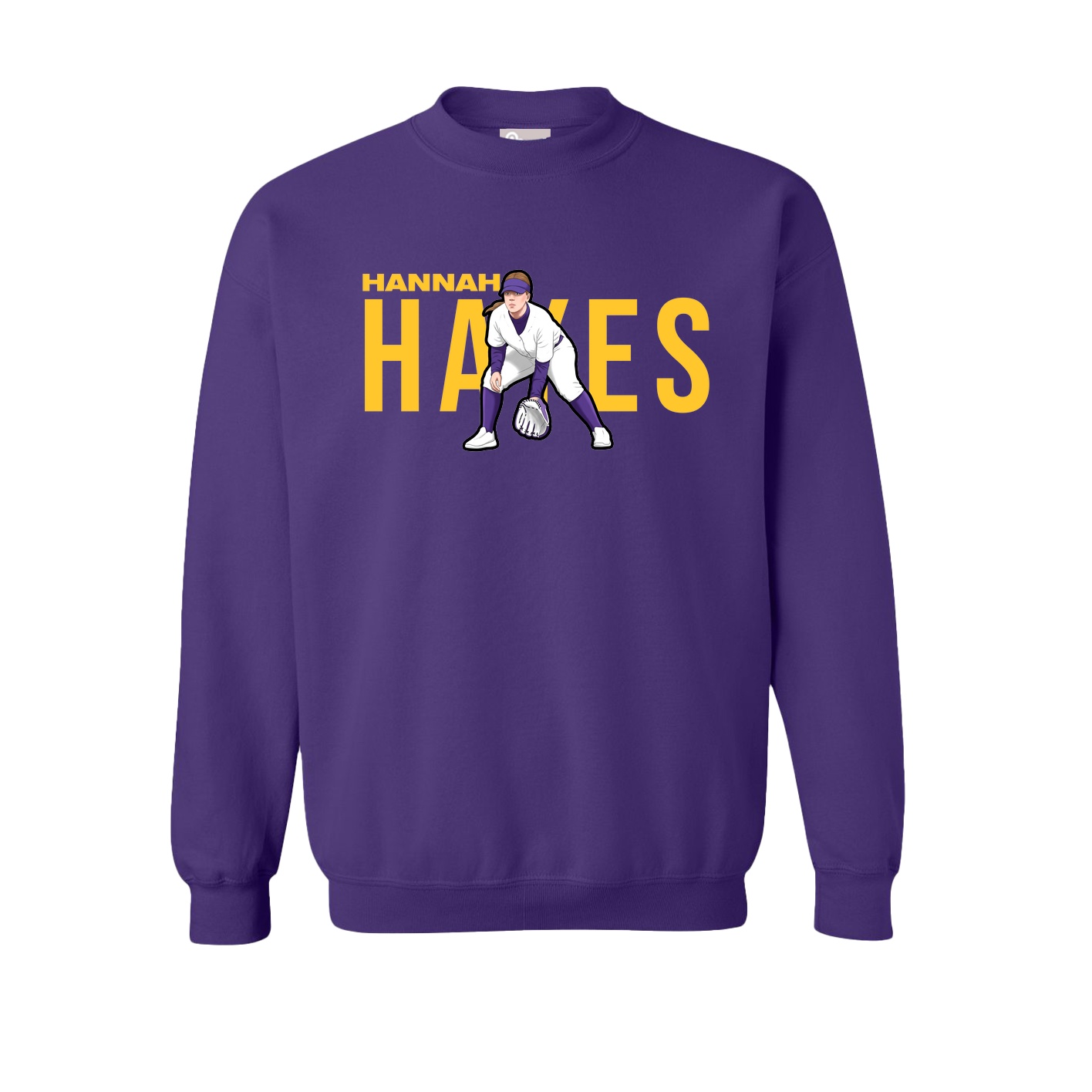 Fleece Crew — Player Name in Purple