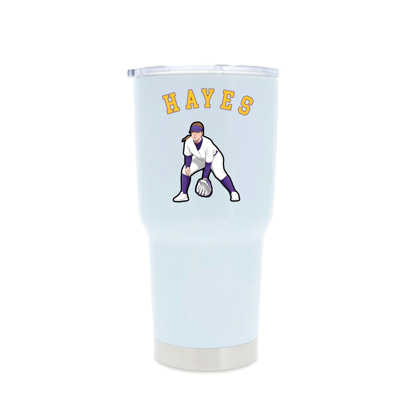 30oz Stainless Steel Tumbler — Shirsey Arch in White