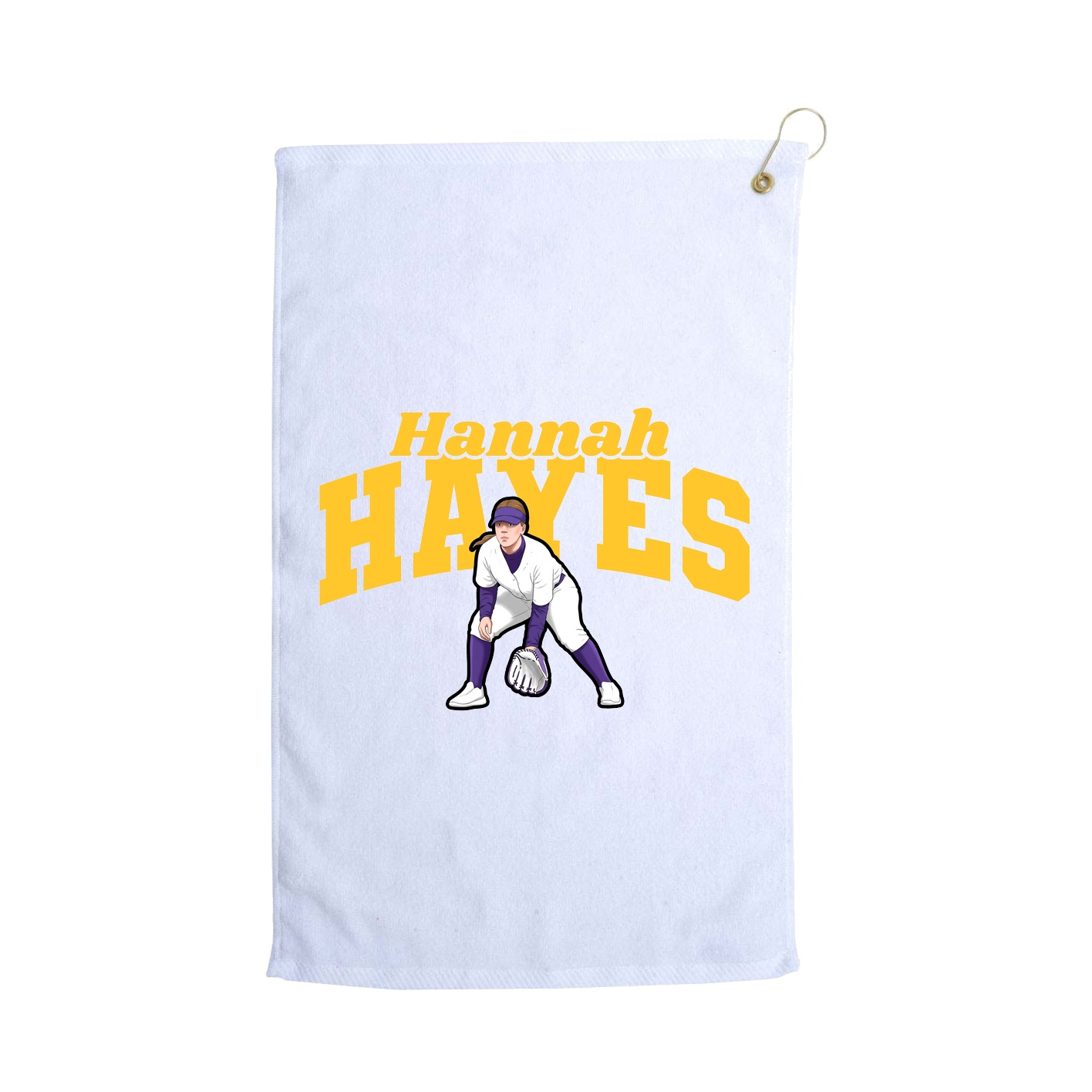 Golf Towel — Signature Arch in White