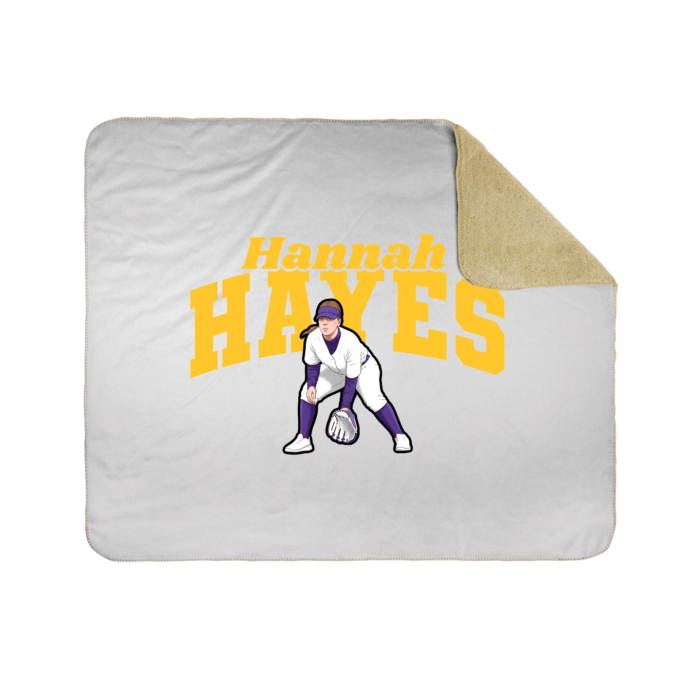 Throw Blanket — Signature Arch in White