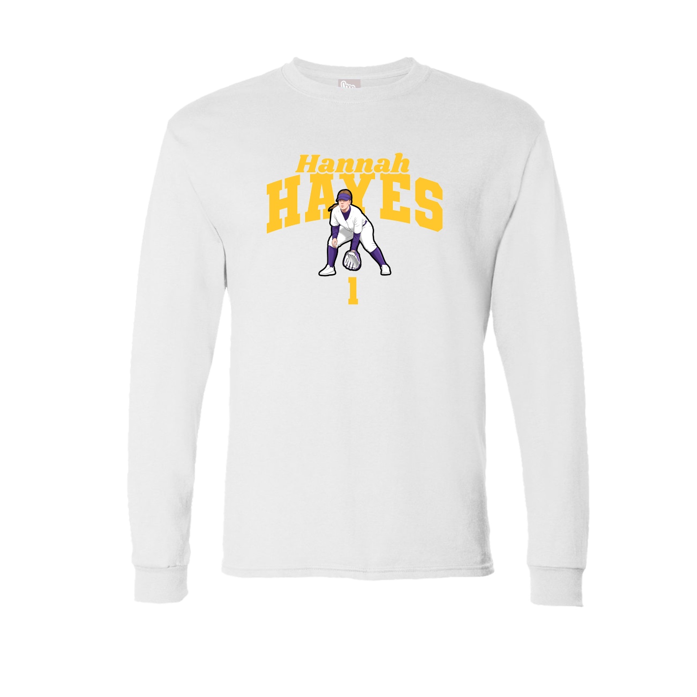 Long Sleeve Tee — Signature Arch in White