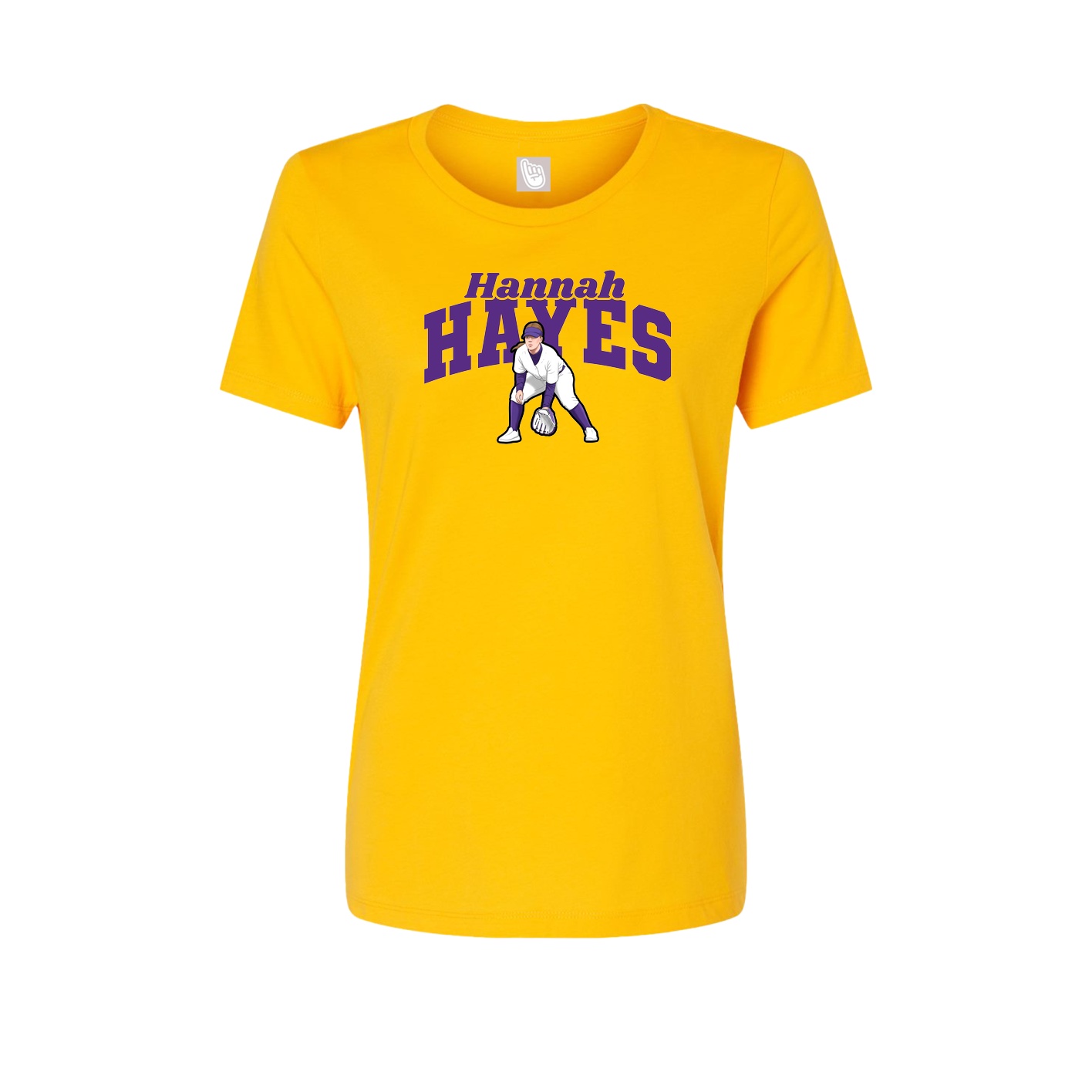 Womens Tee — Signature Arch in Gold