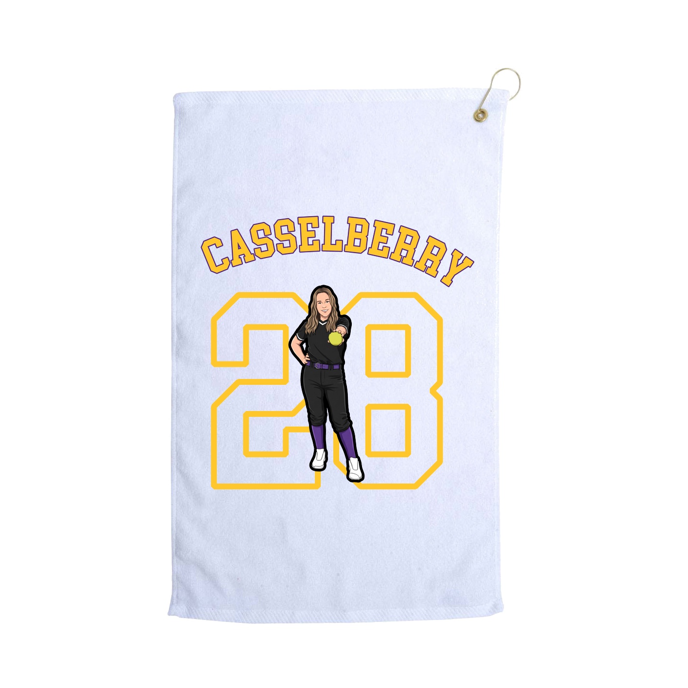 Golf Towel — Shirsey Arch in White