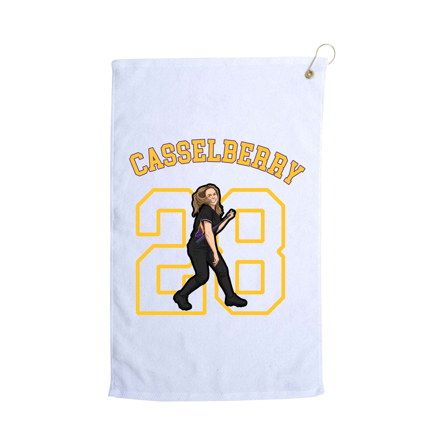 Golf Towel — Shirsey Arch in White