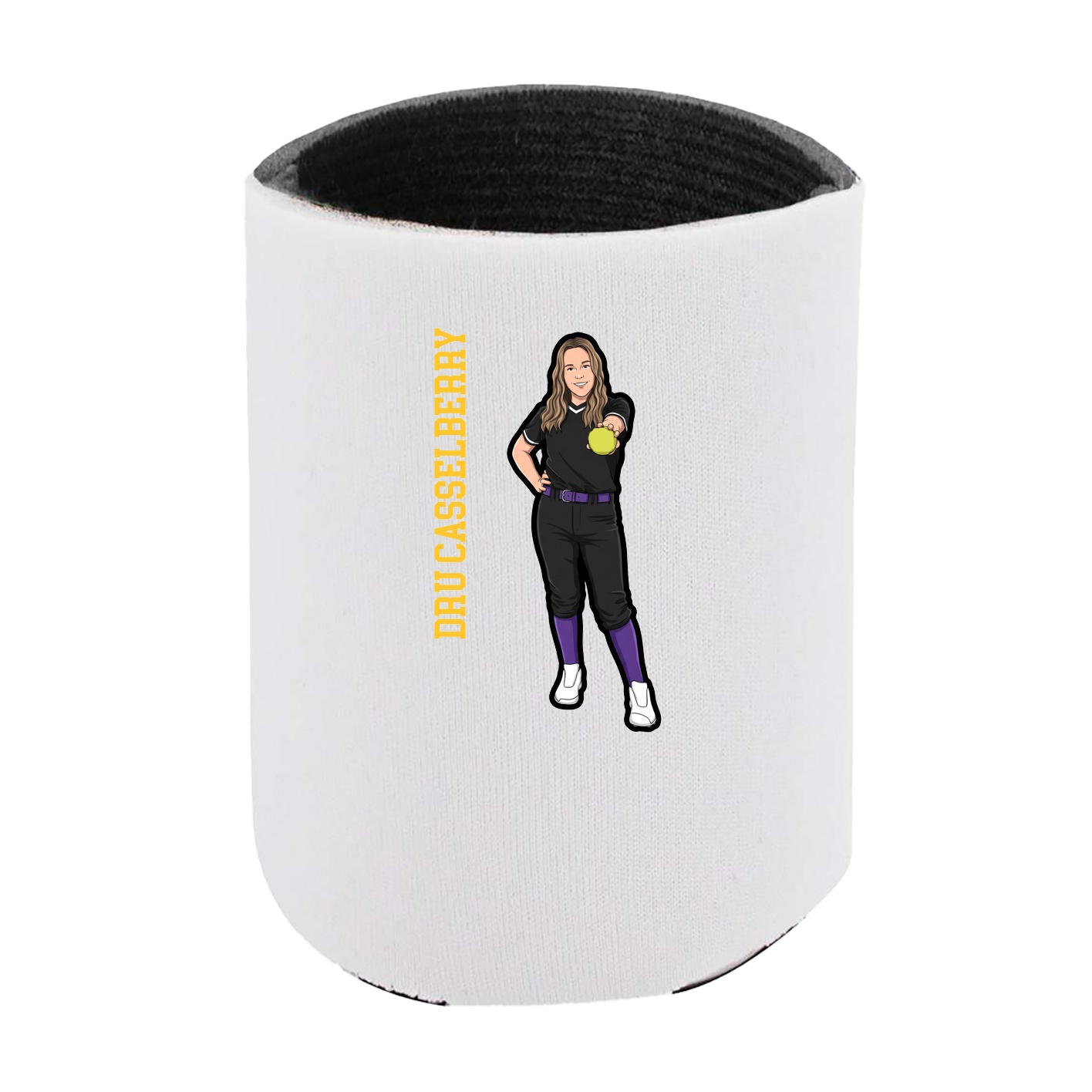 Can Holder — Name Vertical in White