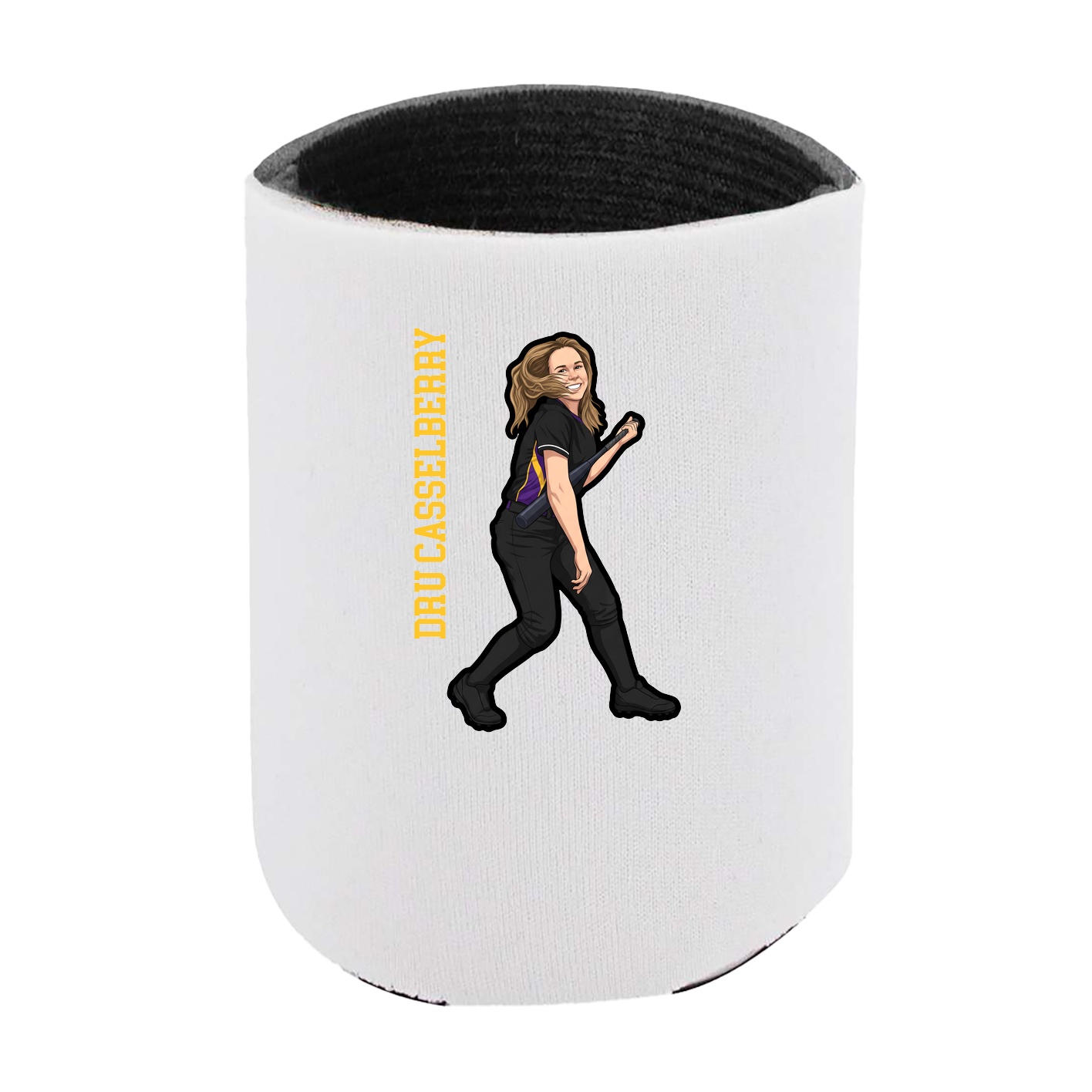 Can Holder — Name Vertical in White