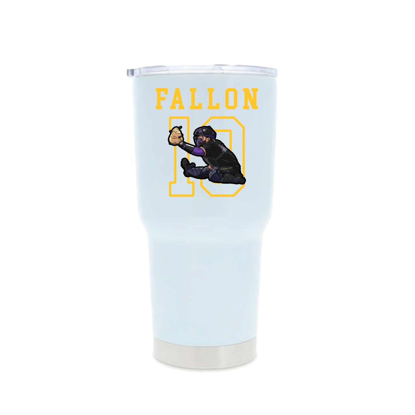 30oz Stainless Steel Tumbler — Shirsey in White