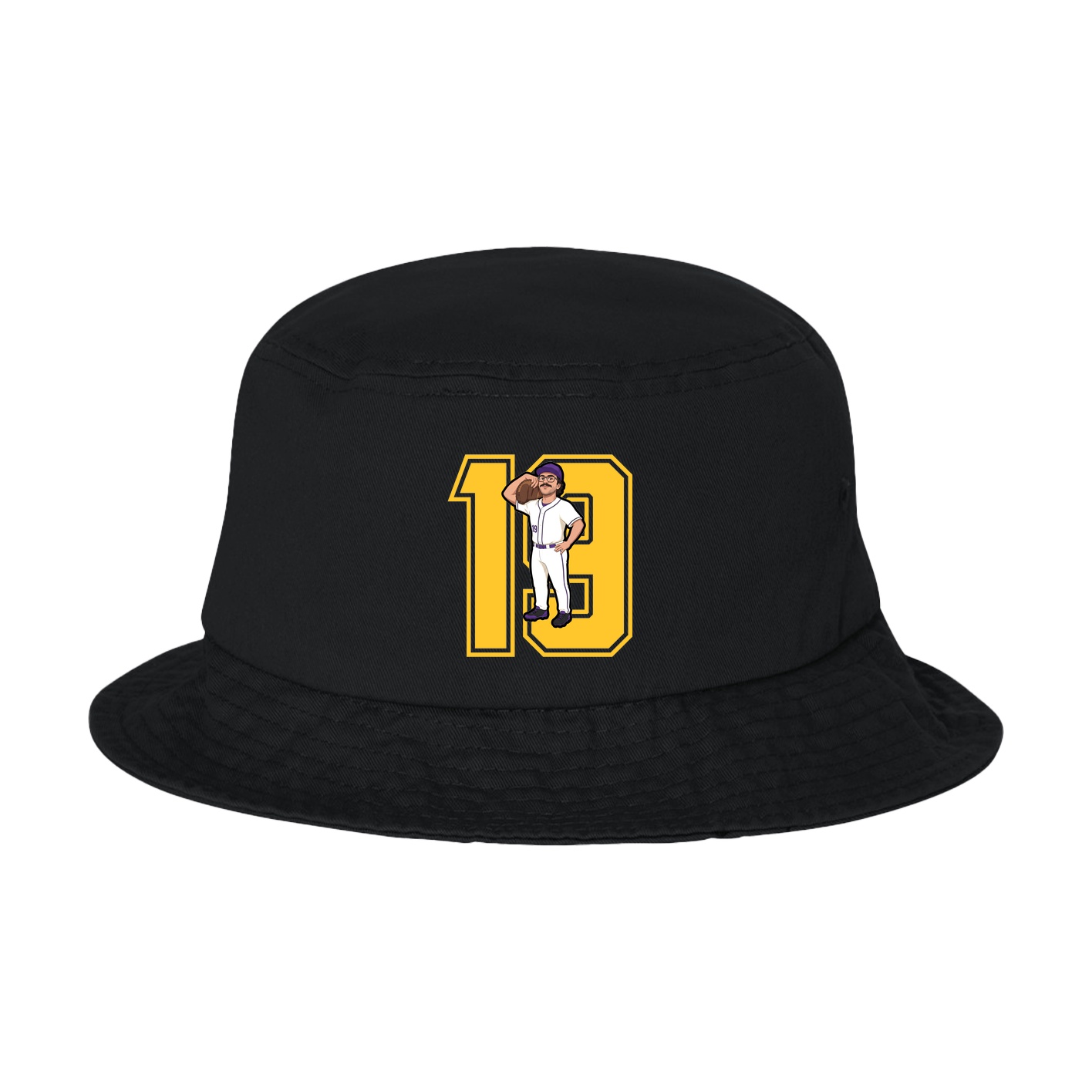 Bucket Cap — Number in Black