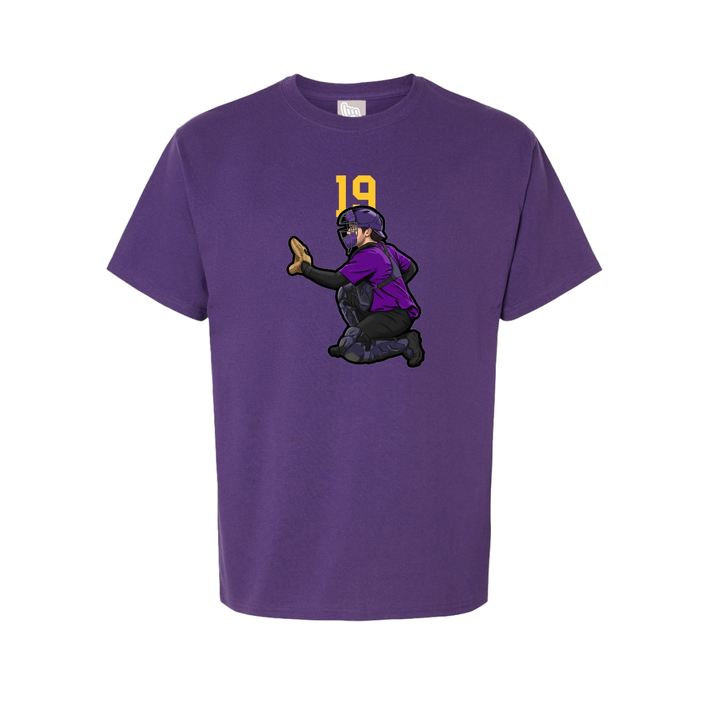 Youth Tee — Number Top in Purple